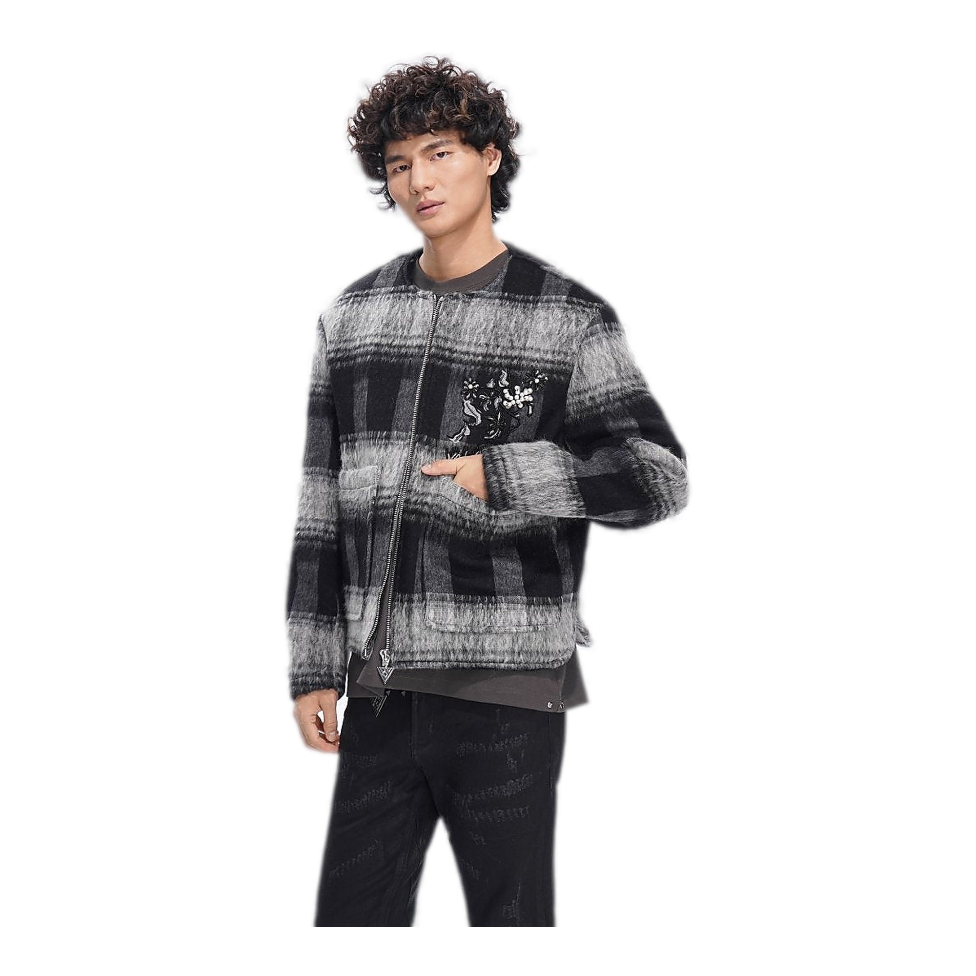 Valabasas Velour Jacket - Plaid