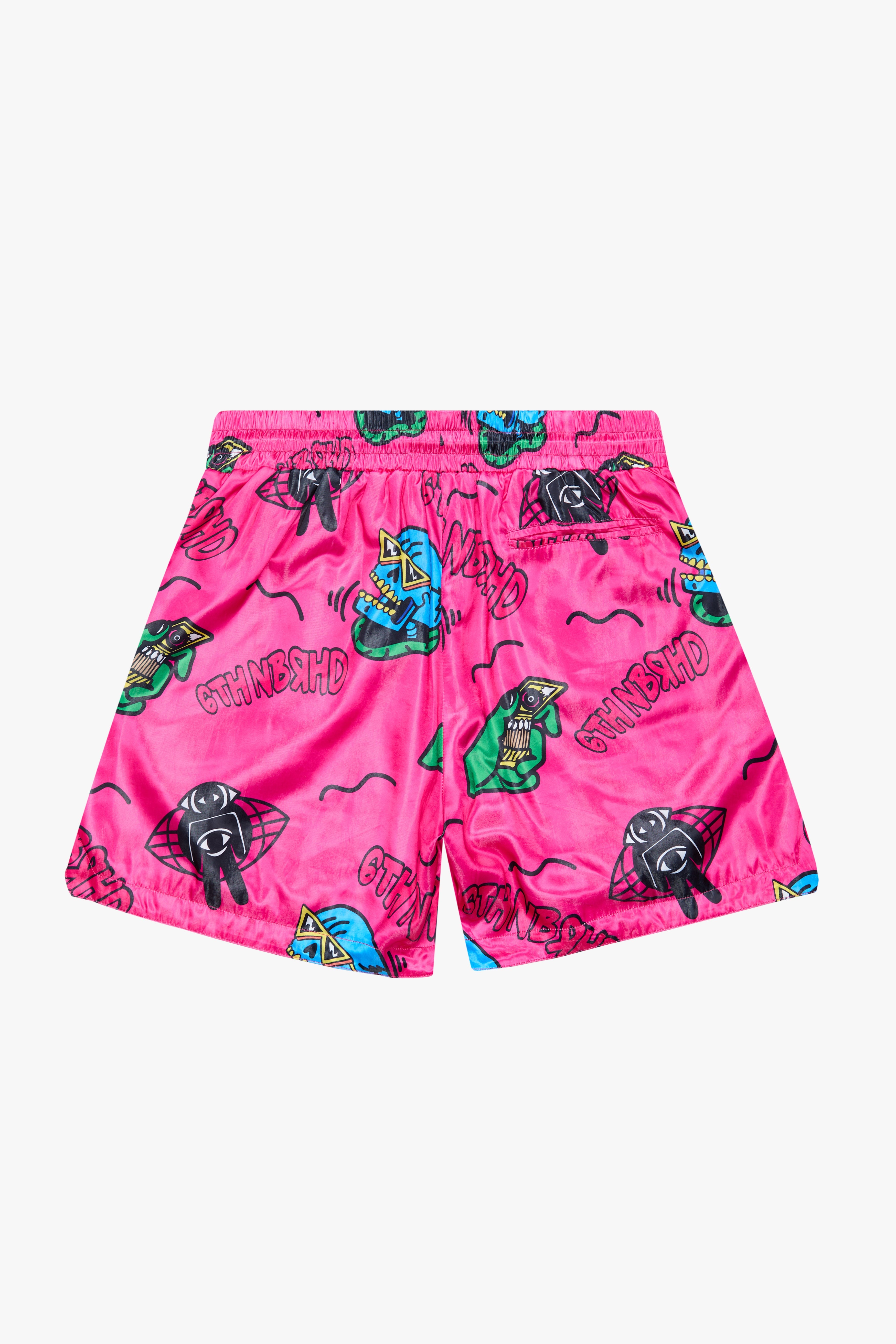 6Th Nbrhd Paint Men's Shorts - Pink