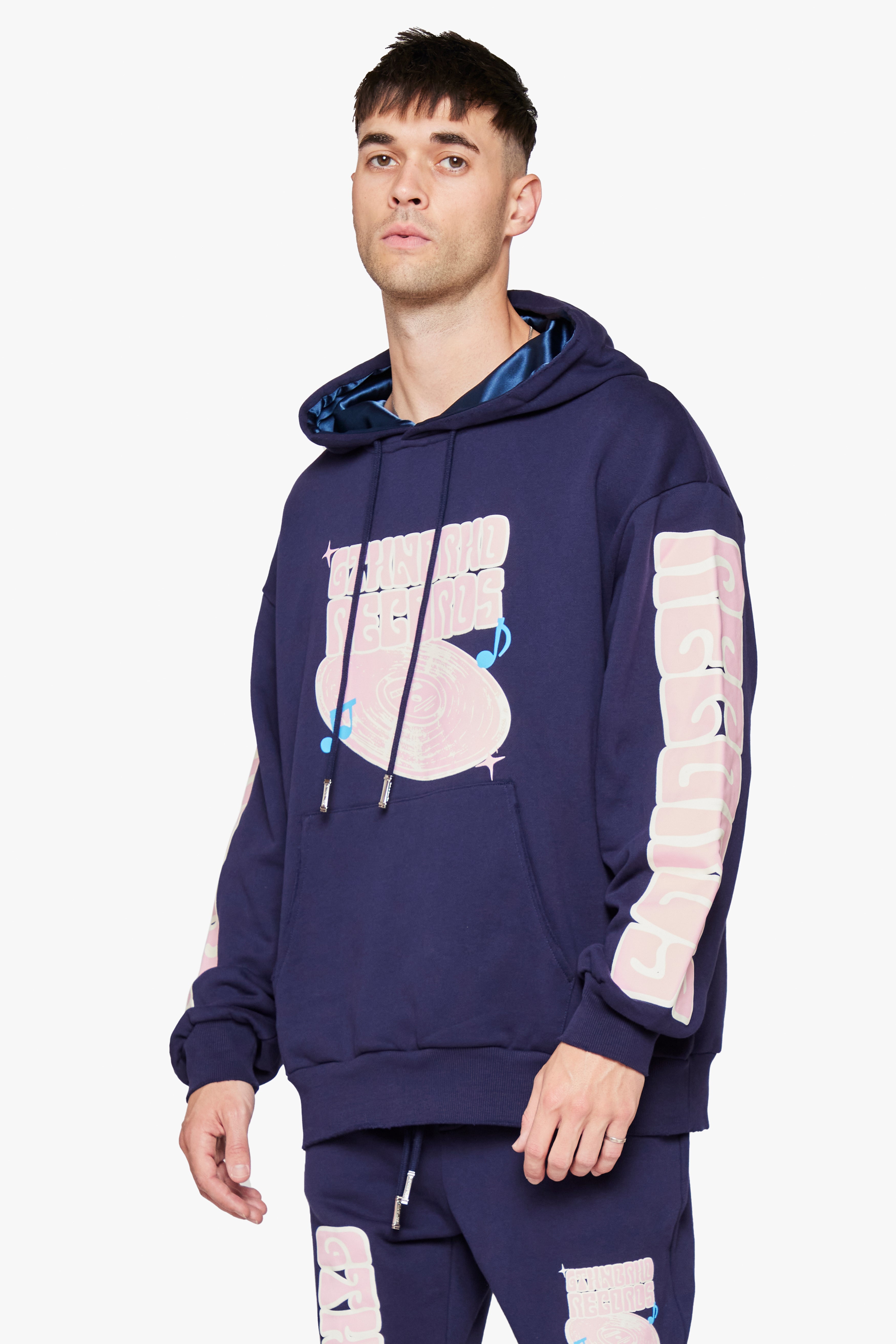 6Th Nbrhd Radio Men's Hoodie - Navy