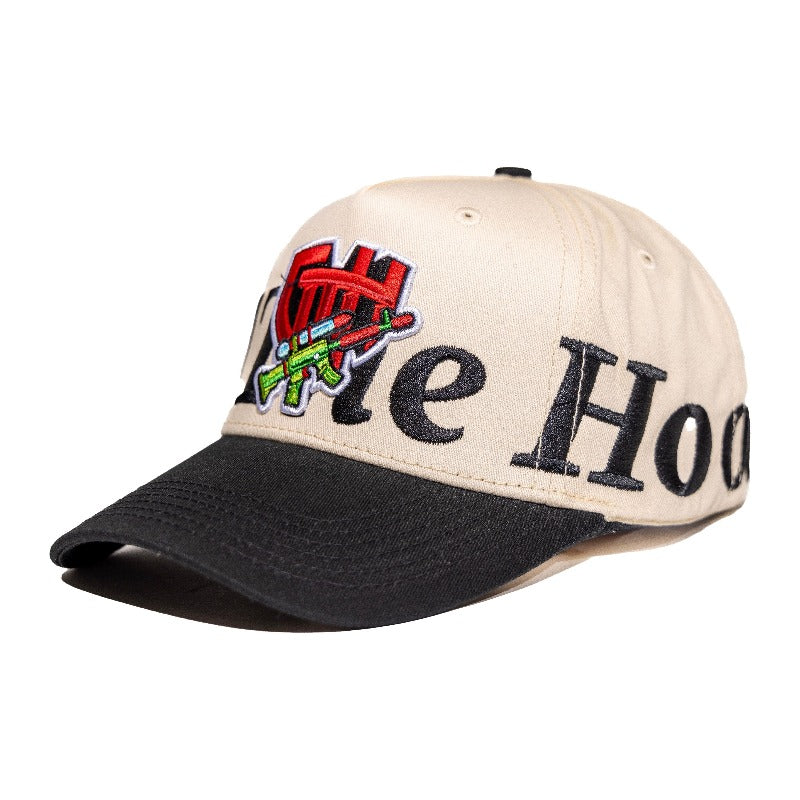 Gth "Guard The Hood Snapback Hat" - Beige Snapback Hat