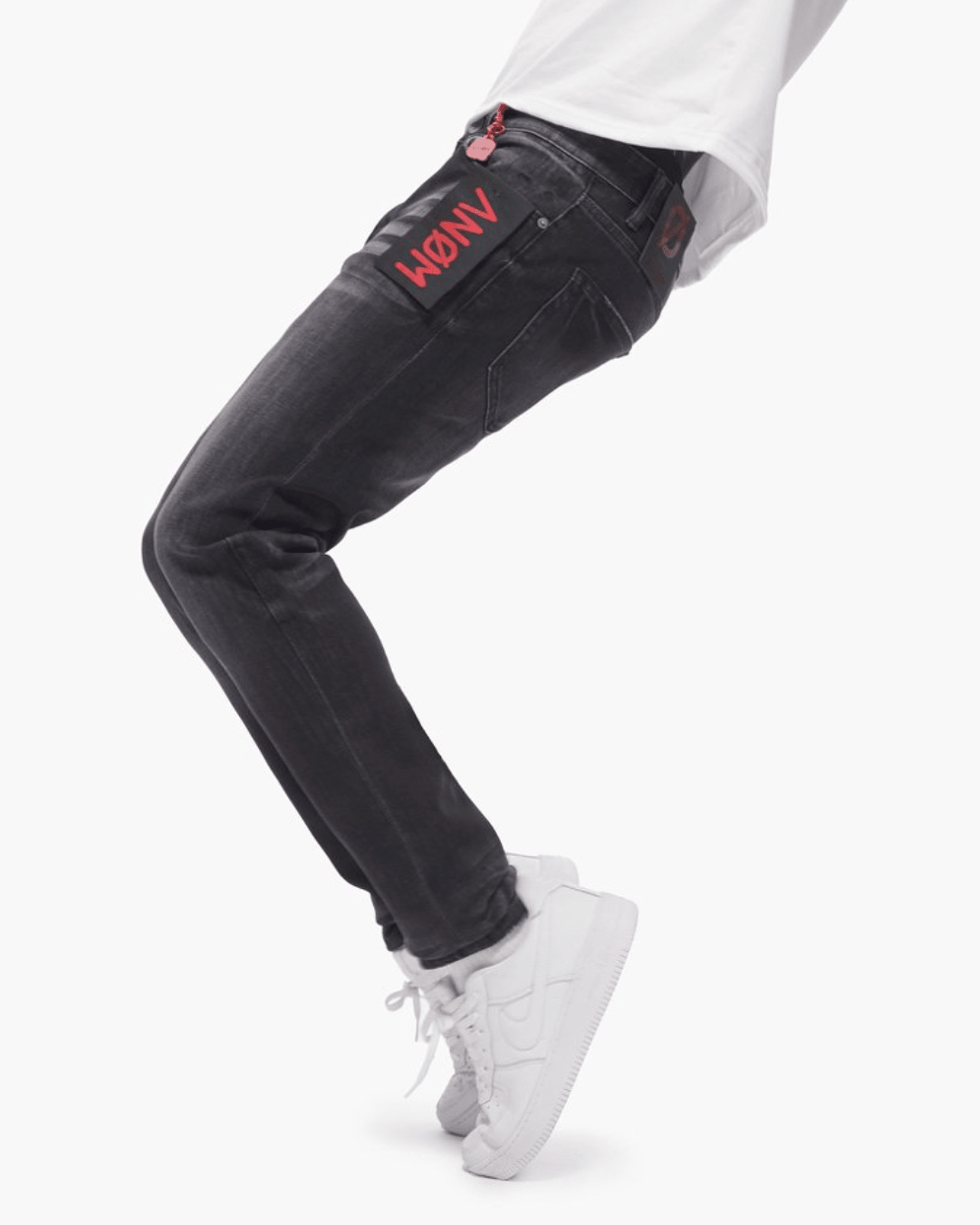 Men's 360 Skinny Black Wash Jeans
