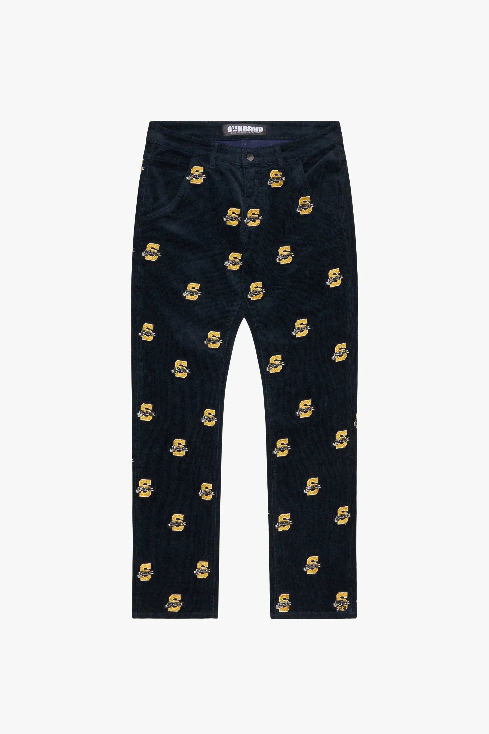 6Thneighborhood Motif Pants - Embroidered