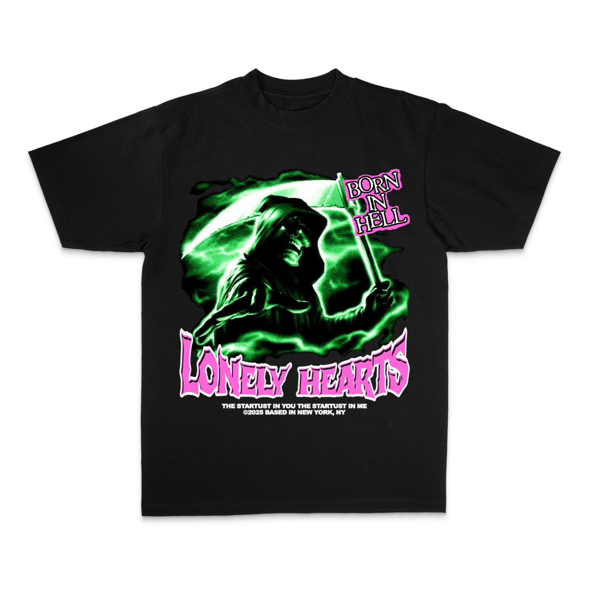 Lonely Hearts Club "Born In Hell Tee" T-Shirt - Black