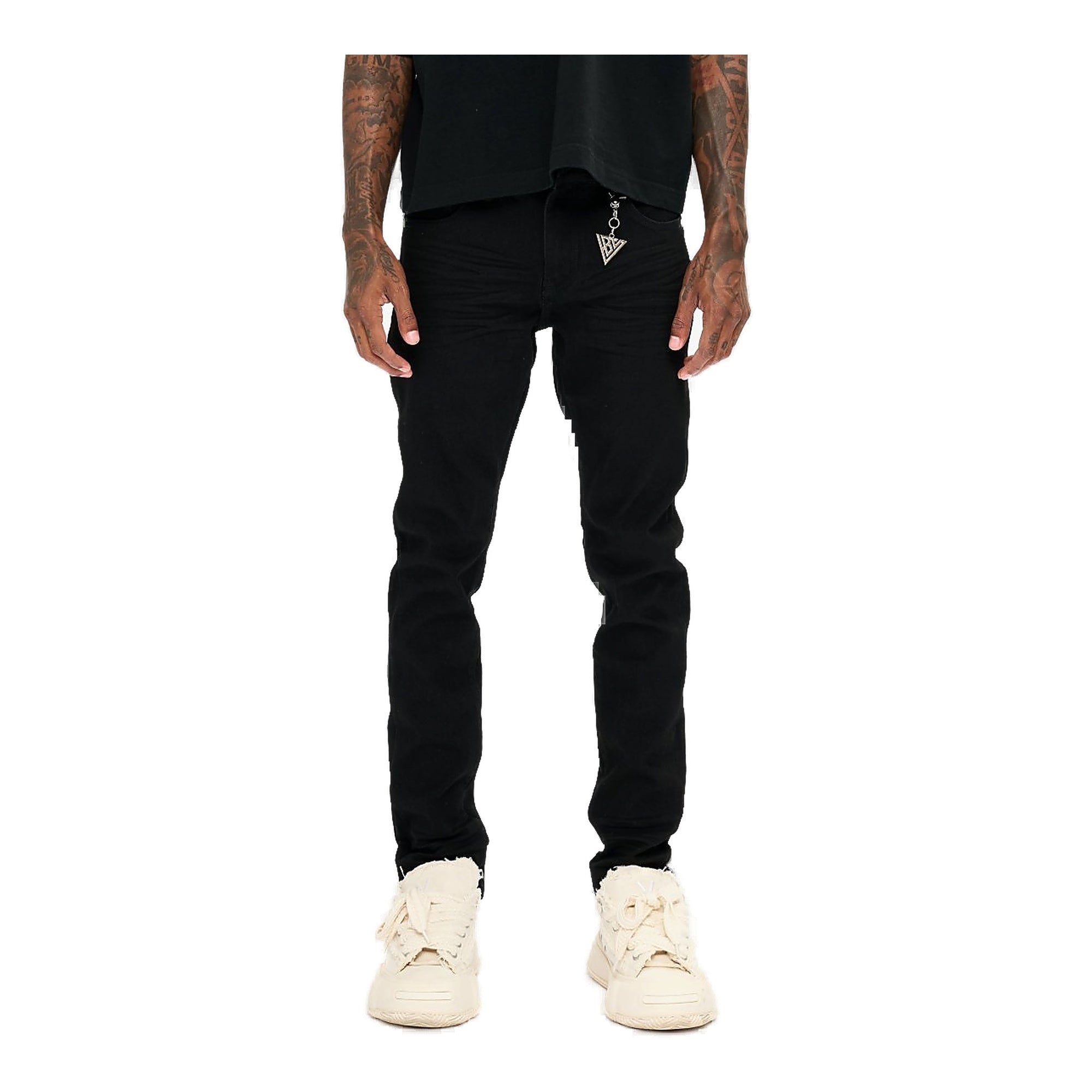 Valabasas Mr. Slim Jet Black Men's Jeans - Jet Black Color