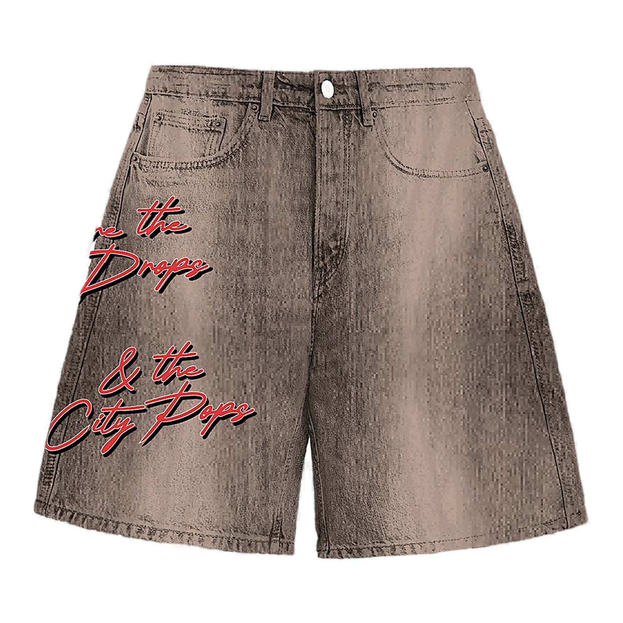 Campus Graphic Shorts - Vintage Wash Brown