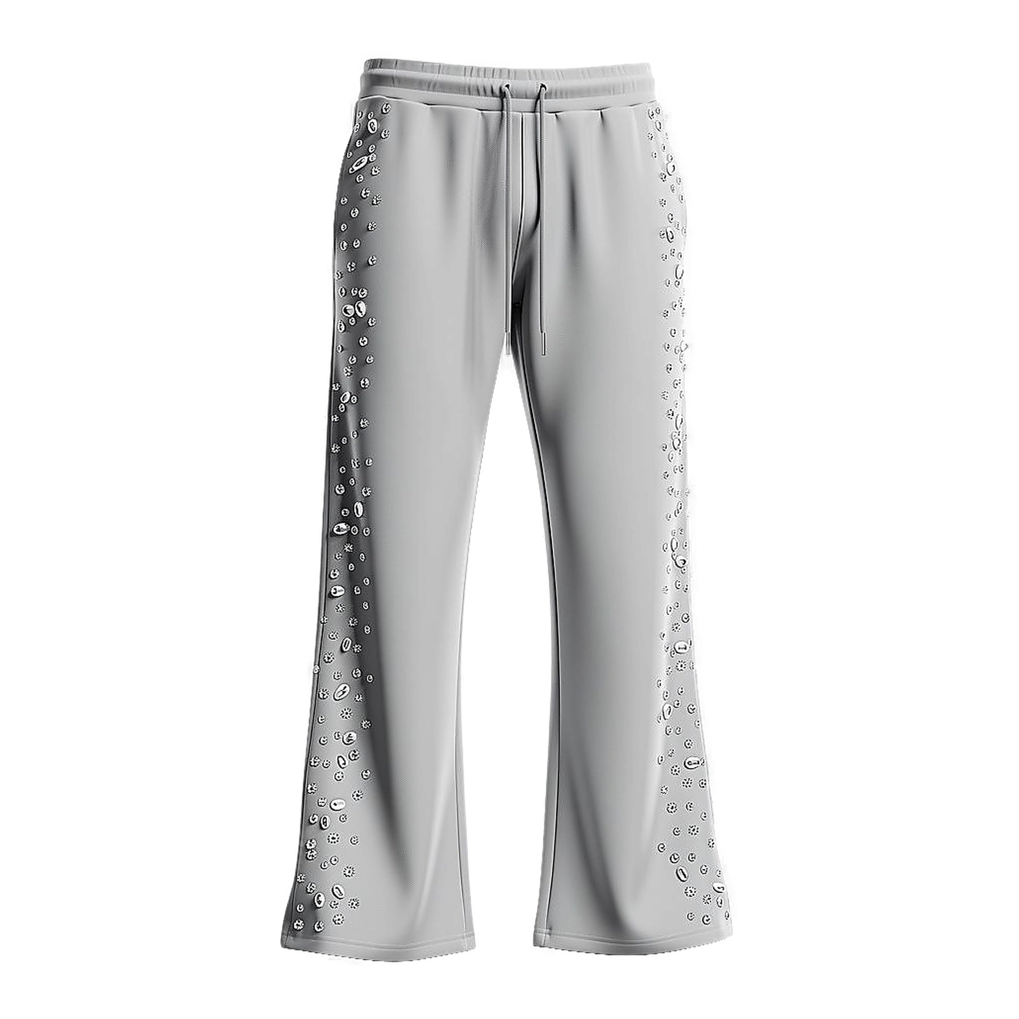 Red Poppy Sweatpants - Gray