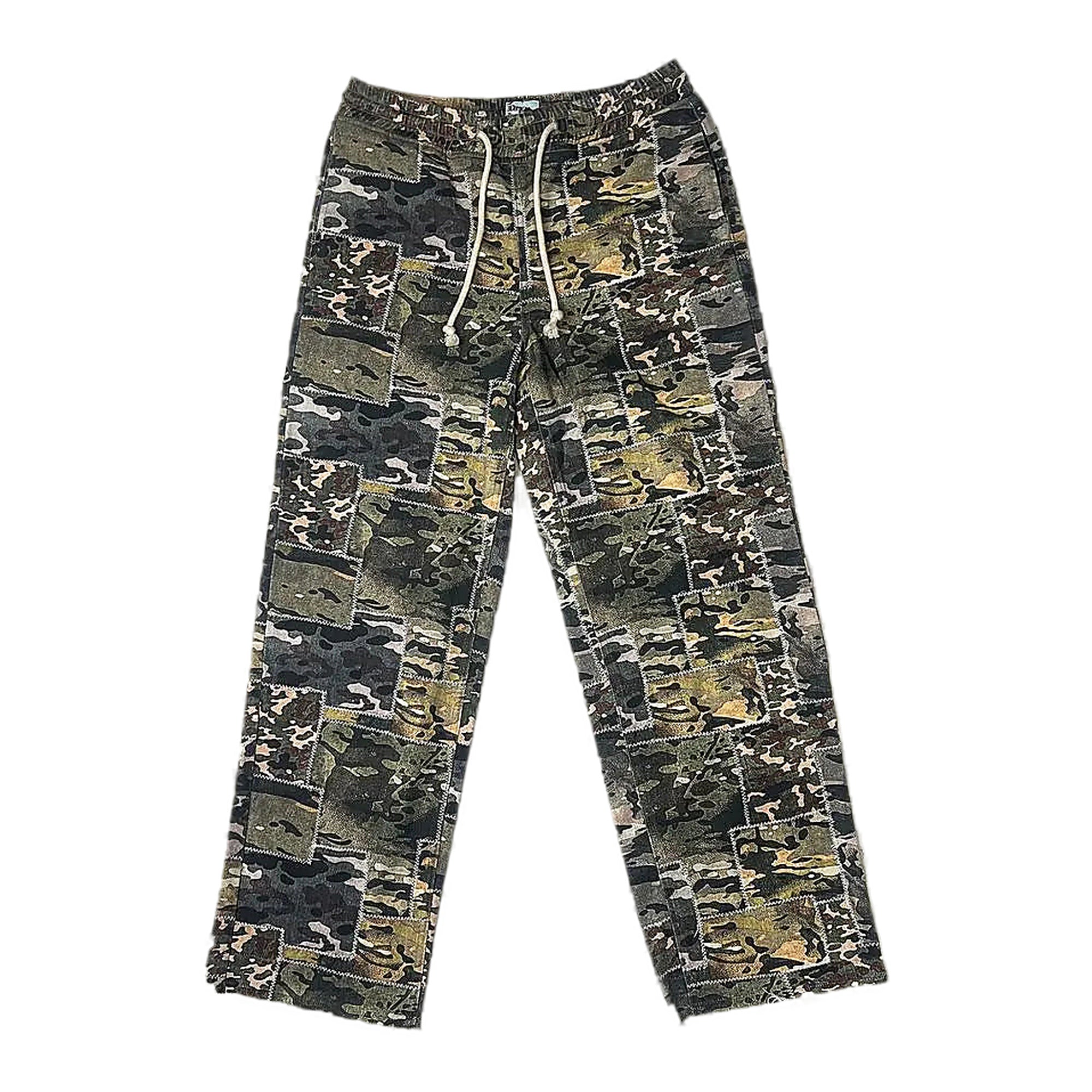 Dry Rot Patchwork Pants - Reinforced Stitching