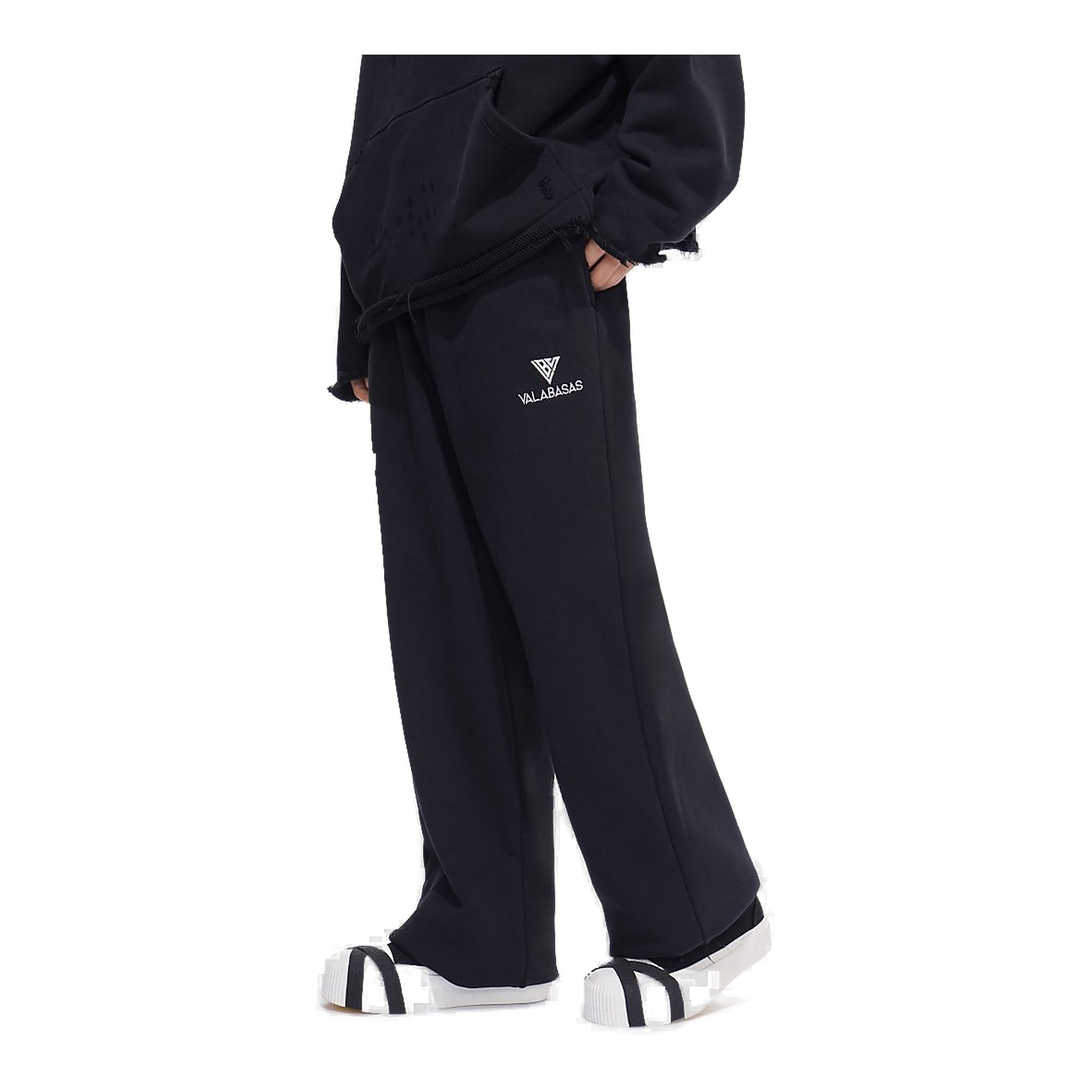 Valabasas Syndicate Oversized Fleece Pants - Black