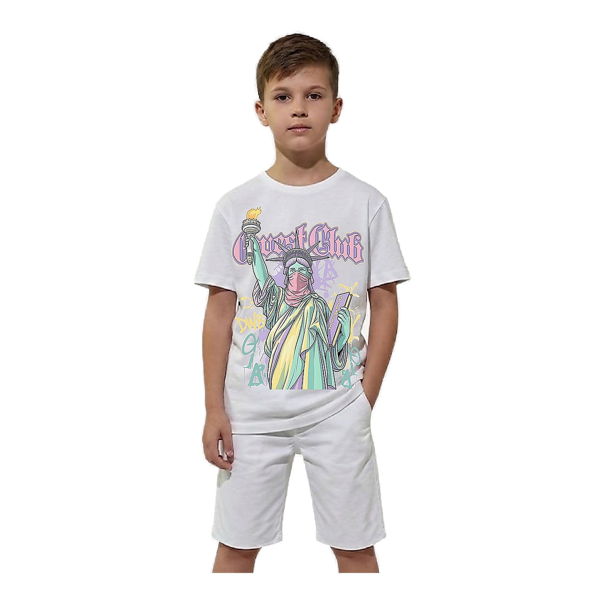 G-West Liberty Youth T-Shirt - Graphic White