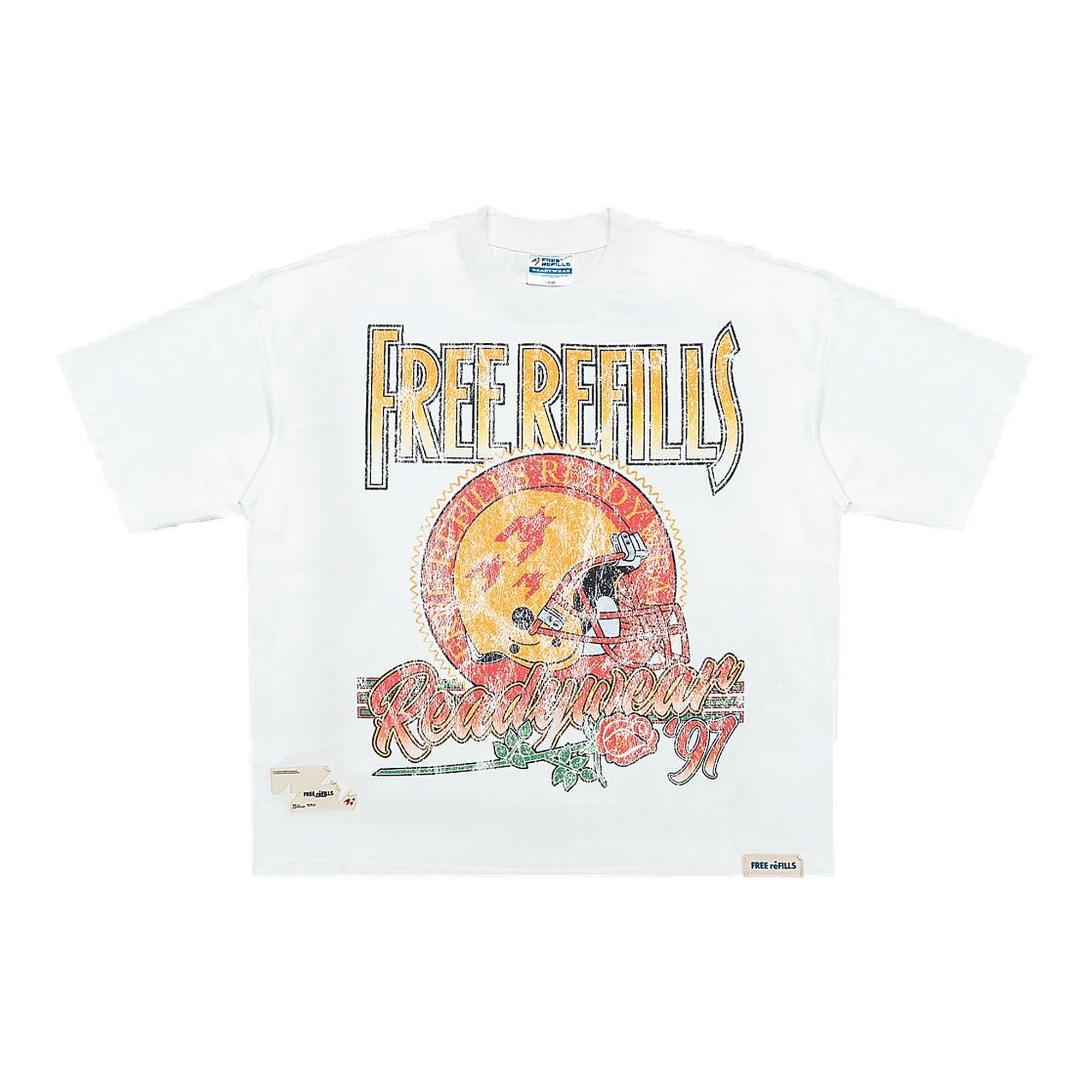 Free Refills Rose Bowl Tee - White T-Shirt