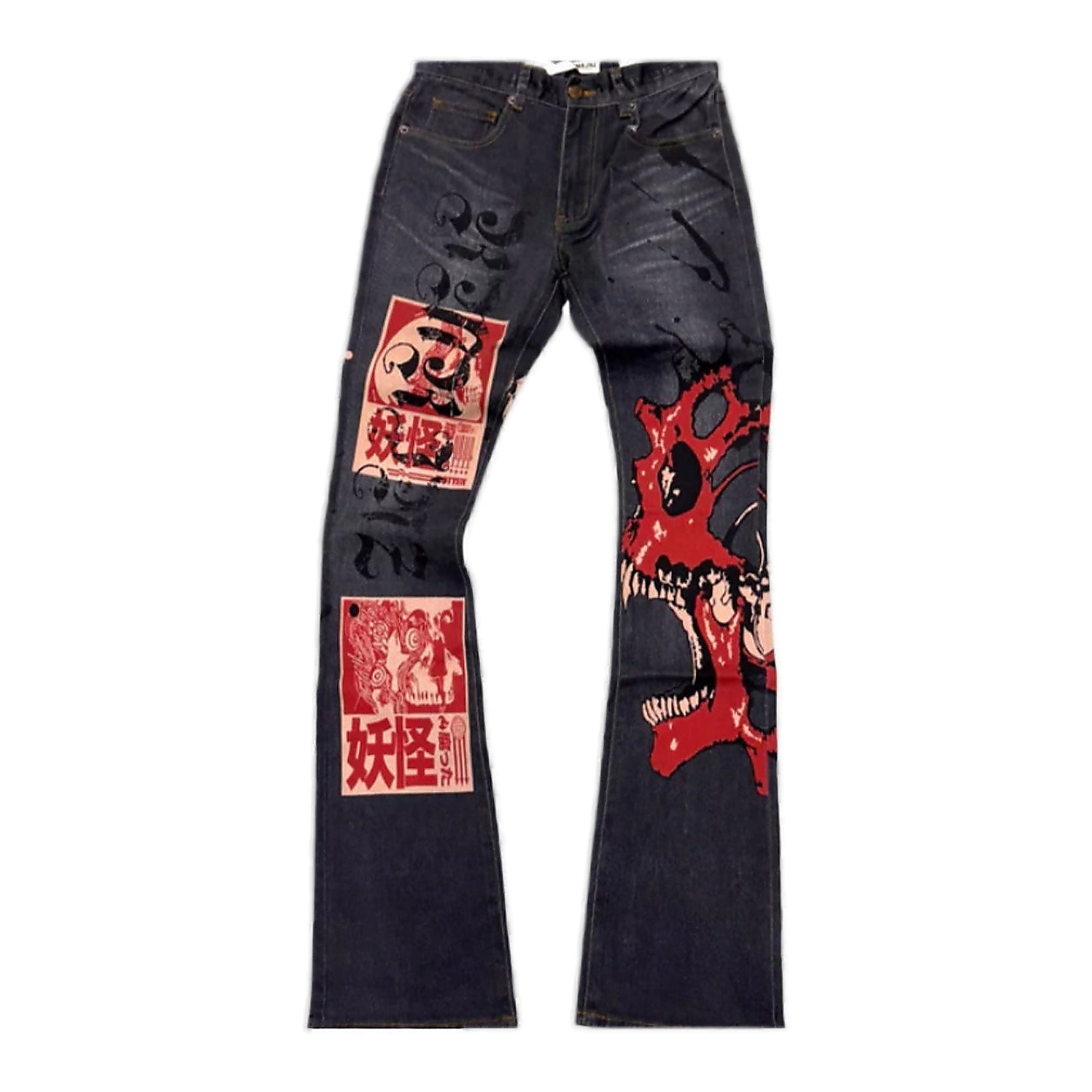 Armor "Digital Print Stacked" Jeans - Embroidered