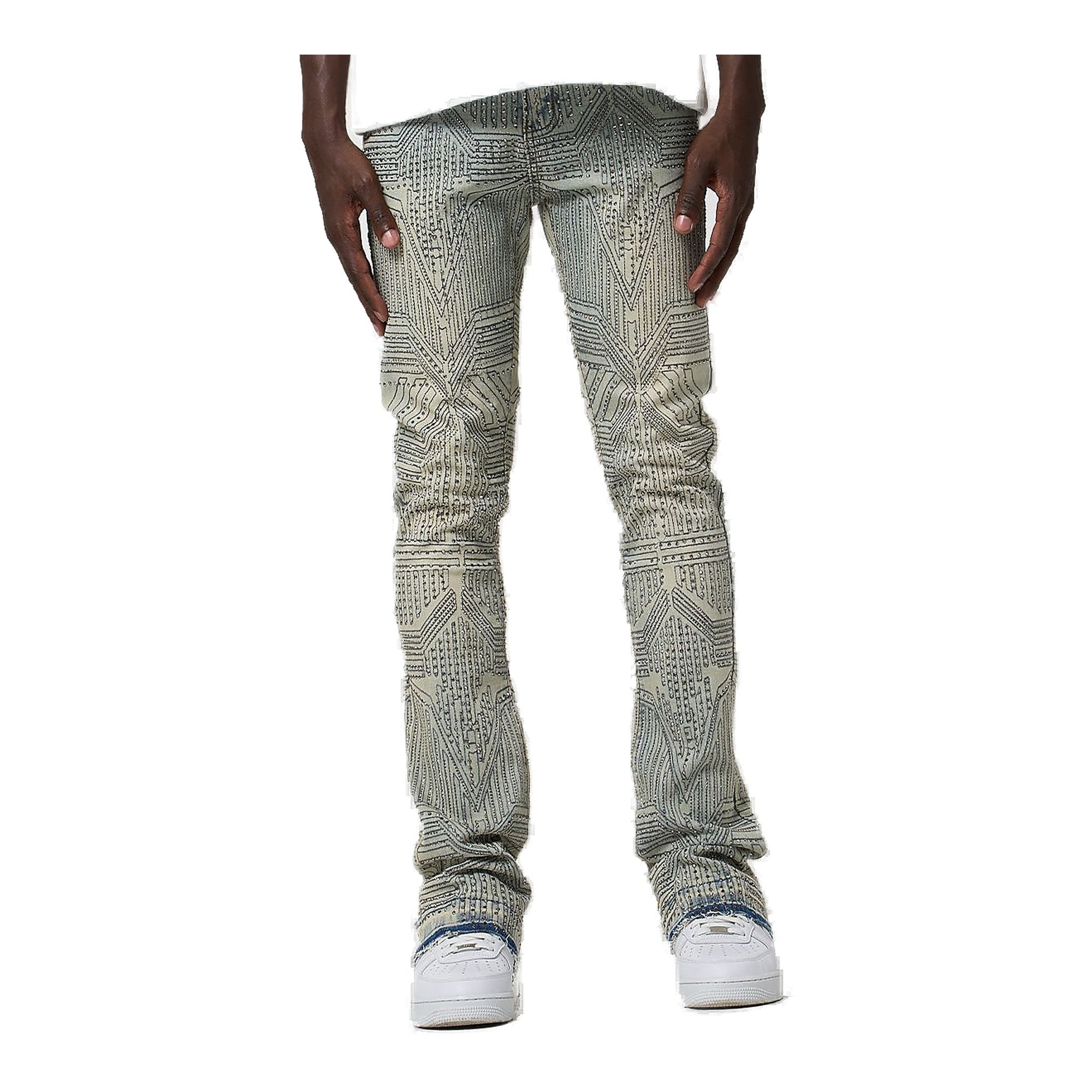 Waimea Waimea Stone Stacked Jeans Men's Jeans - Light Wash