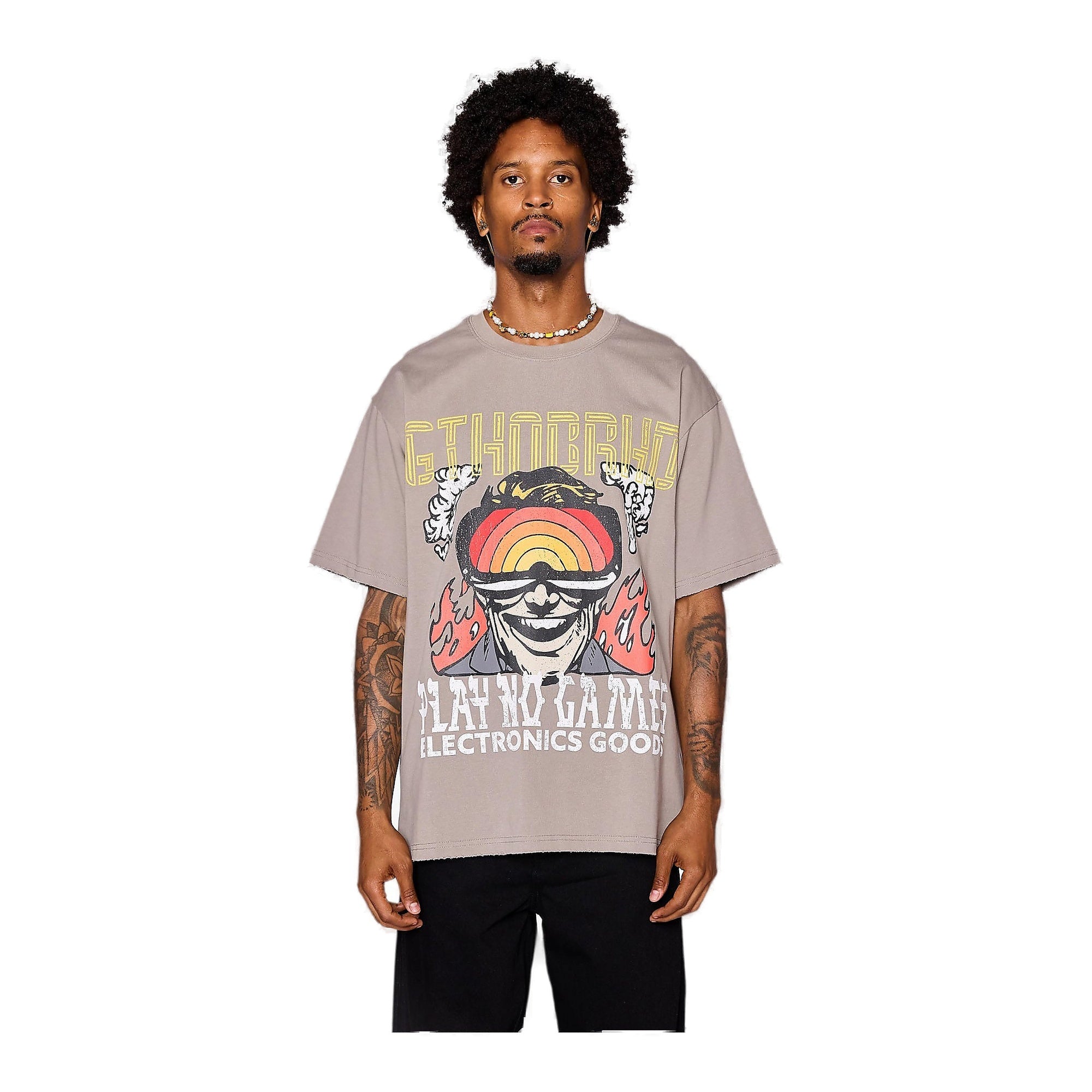 6Th Nbrhd No Batteries Men's T-Shirt - Gray