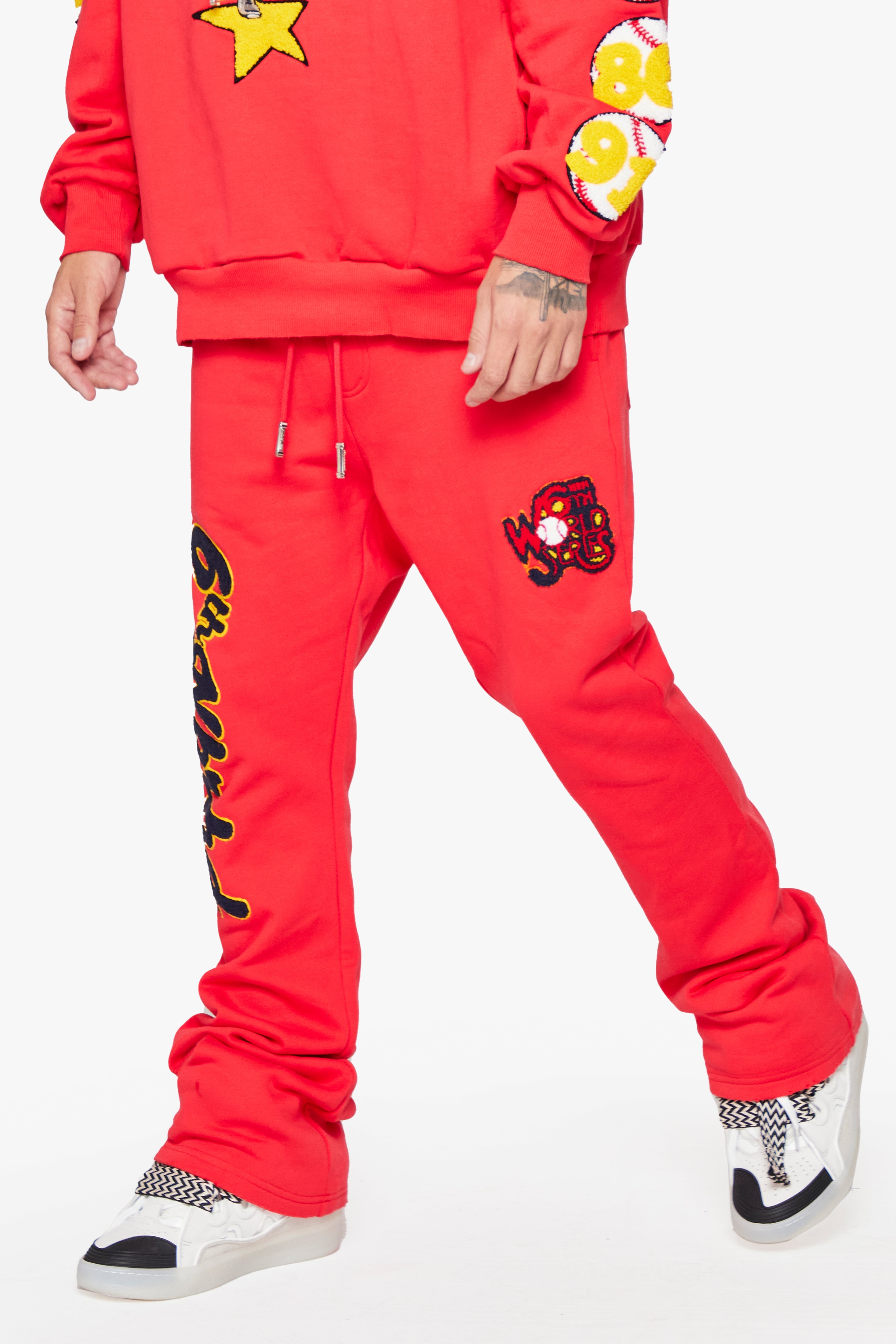 6Th Nbrhd Champs Men's Sweatpants - Red