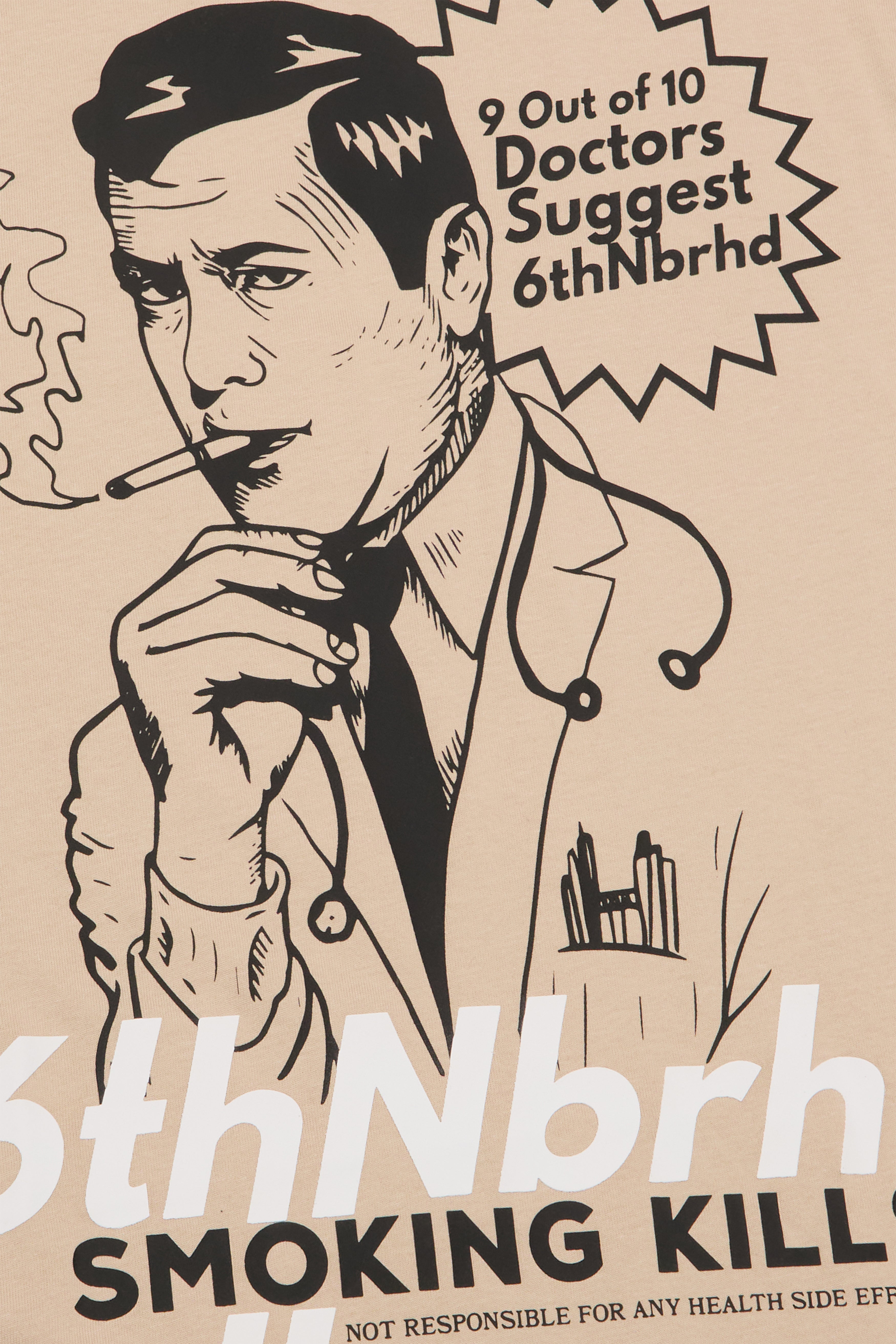 6Th Nbrhd The Doc Men's T-Shirt - Beige