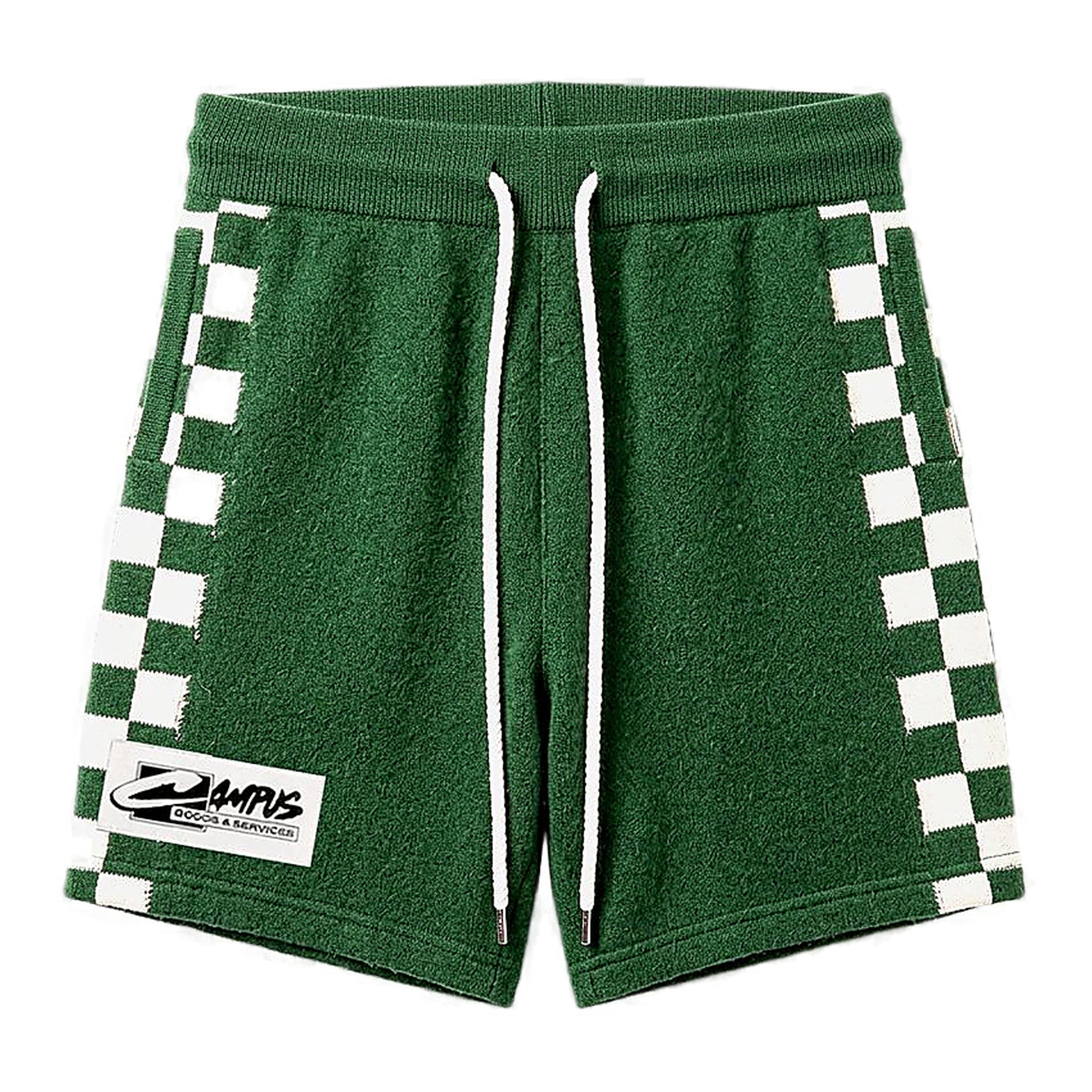 Campus Checkered Shorts - Jacquard Green
