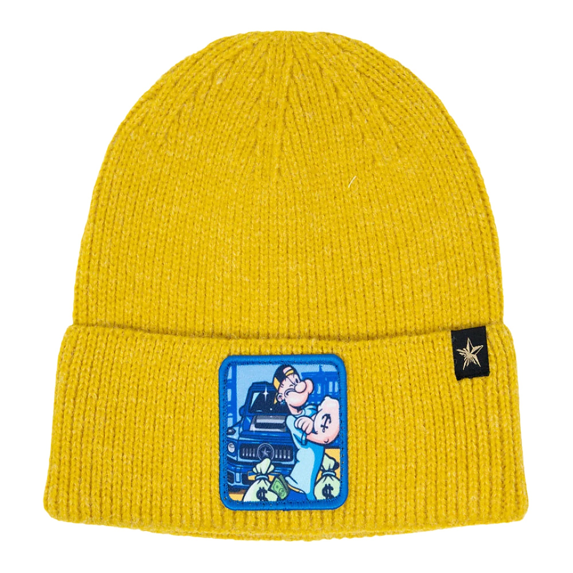 Gold Star Popeys Beanie - Yellow