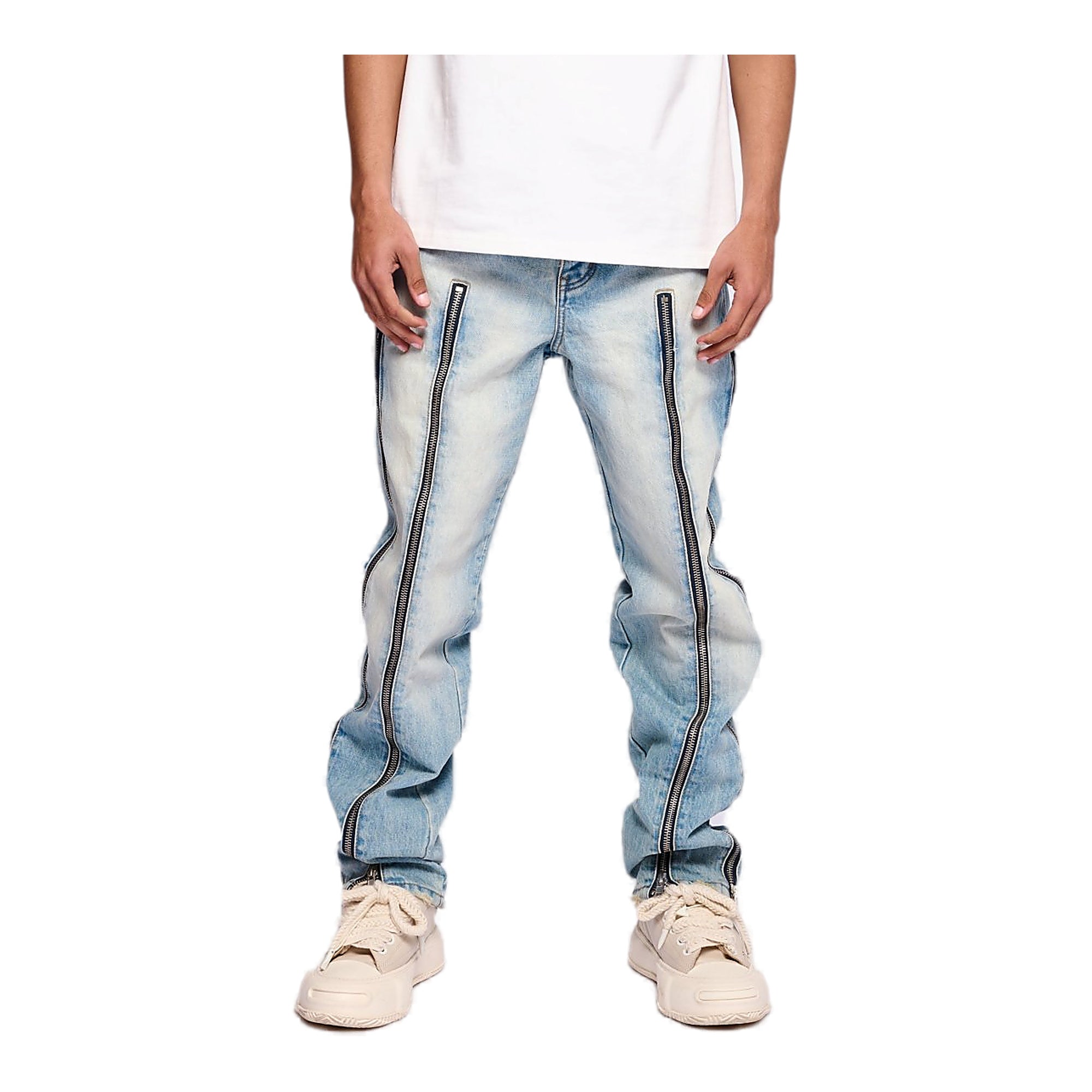 Valabasas Tarnish Jeans - Zipper Detail