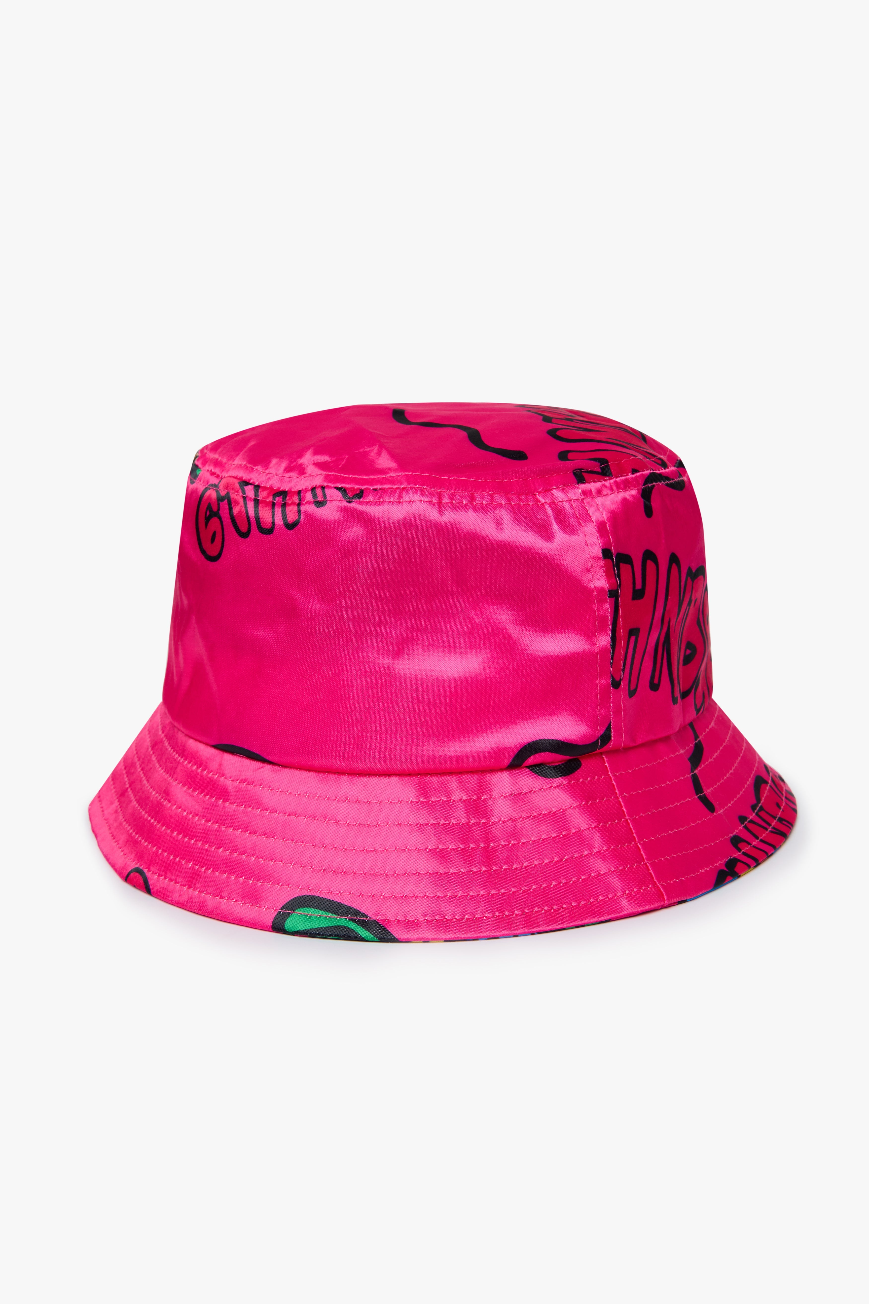 6Th Nbrhd Brush Bucket Hat - Pink