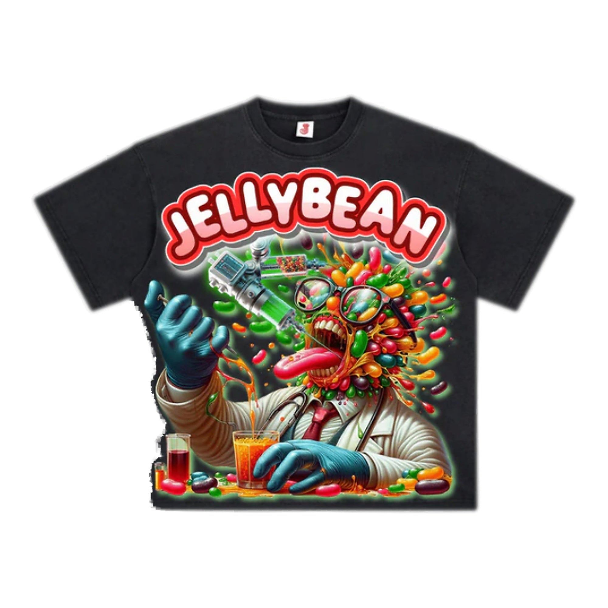 Jelly Bean Doctor Graphic T-Shirt - Vibrant Print