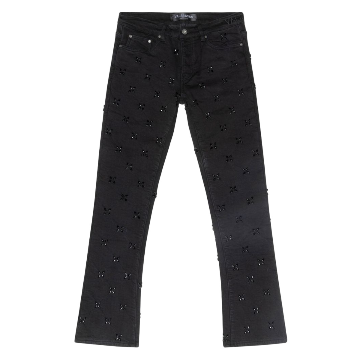 Valabasas "Stim Stacked" Jeans - Embroidered