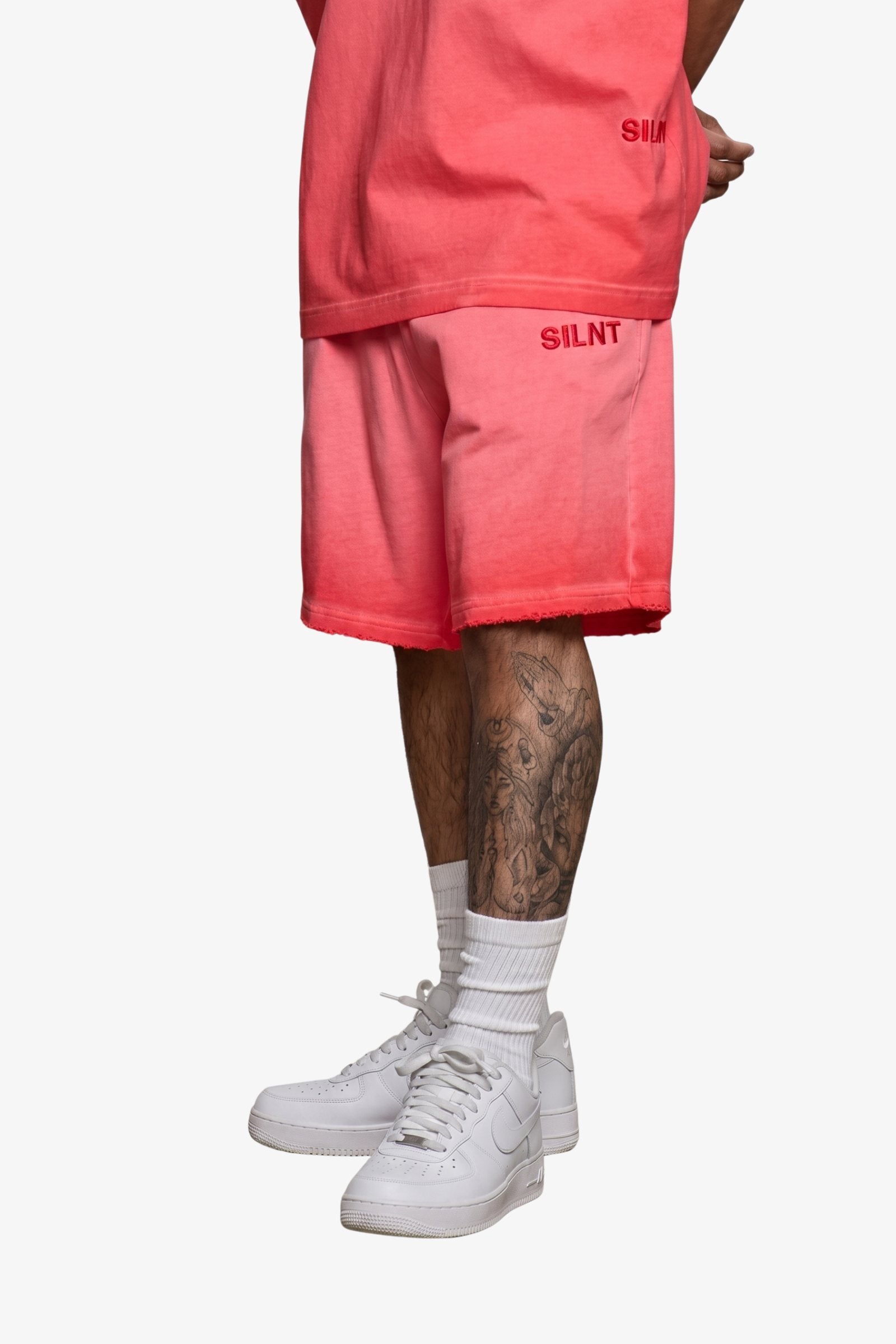 Silnt Chptrs Raw Hem Shorts - Vintage Wash