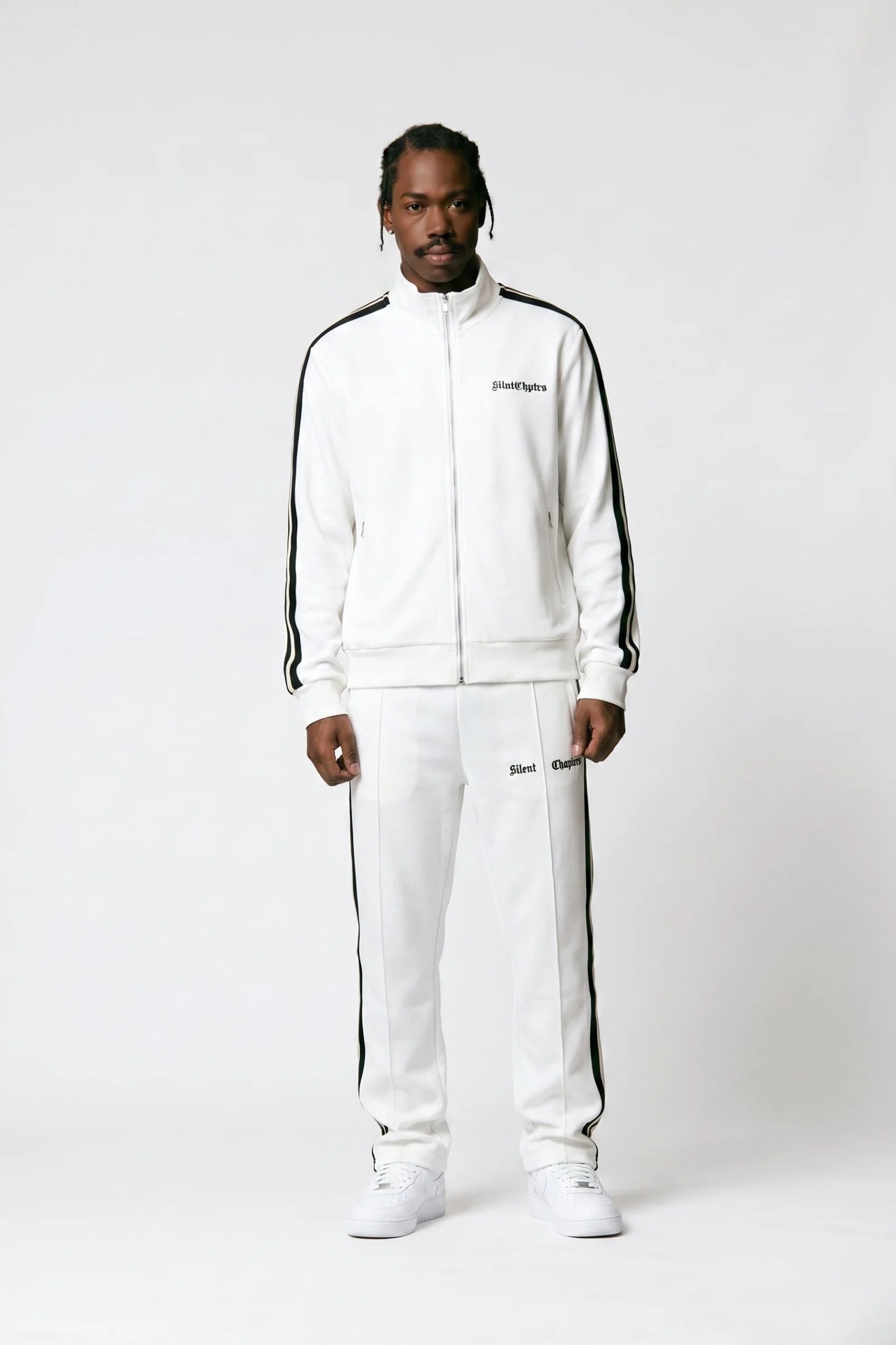 Silnt Chptrs Stripe Jacket - Embroidered Logo