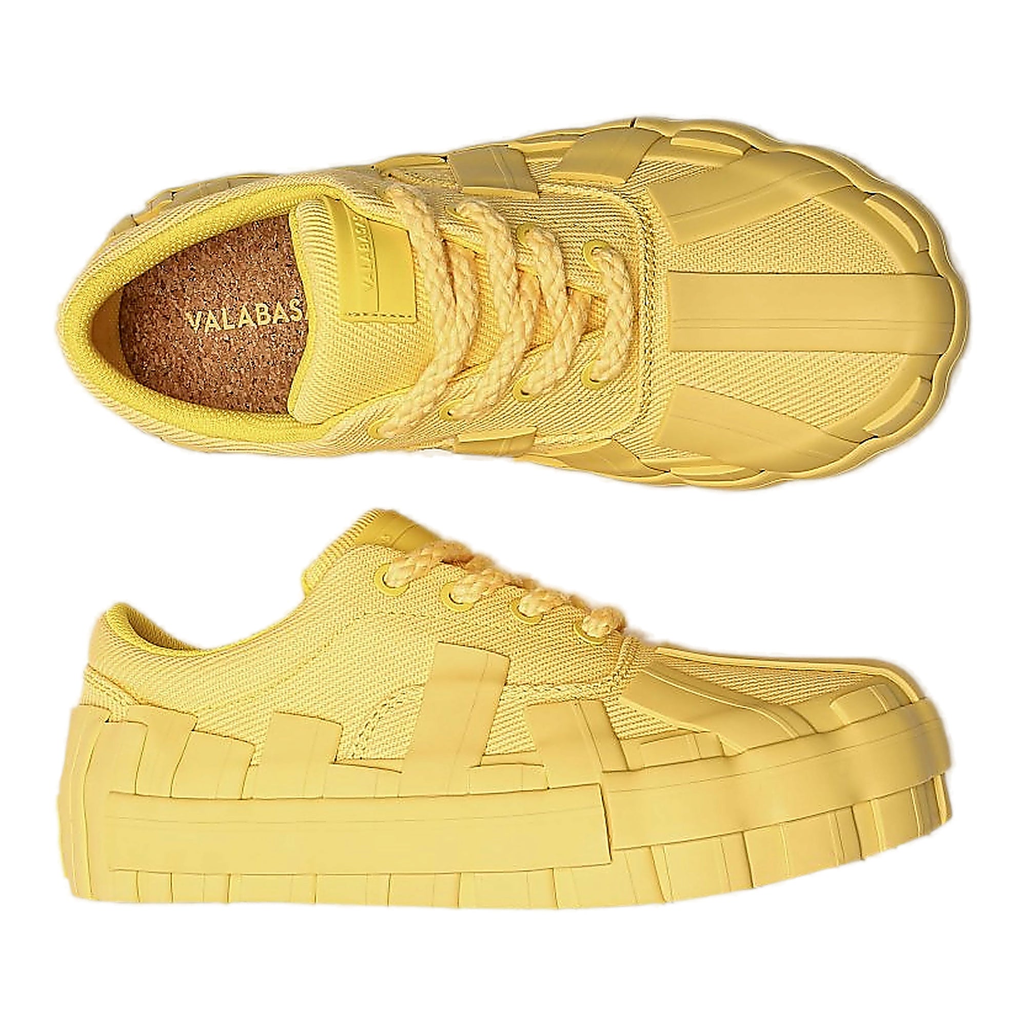 Valabasas Yuratsu Sneakers - Wrapped Outsole Yellow Light