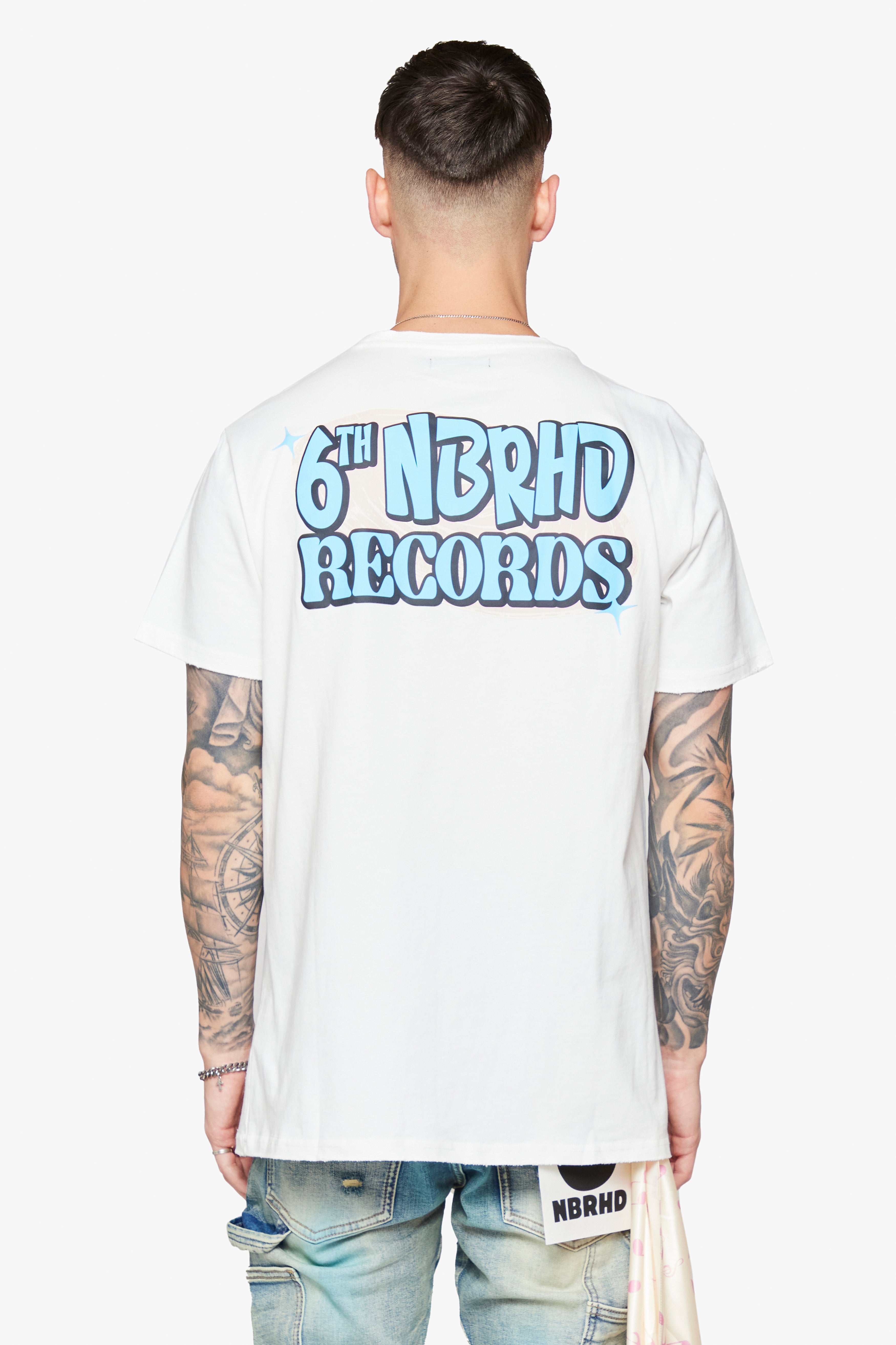 6Th Nbrhd Now Playing Men's T-Shirt - White