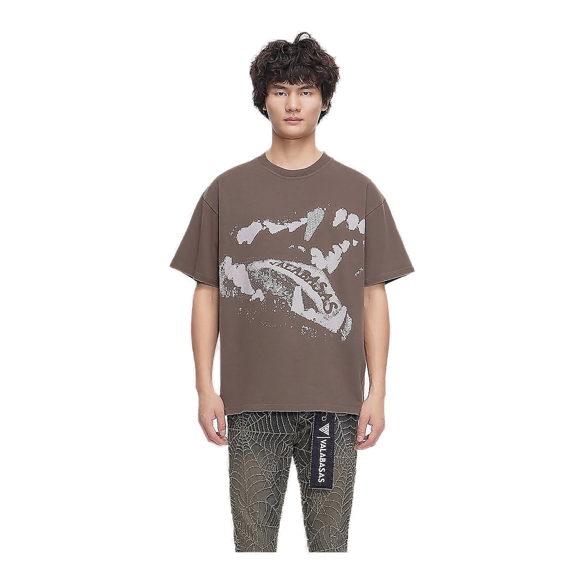 Valabasas Dawg Tee T-Shirt - Distressed Graphic Brown