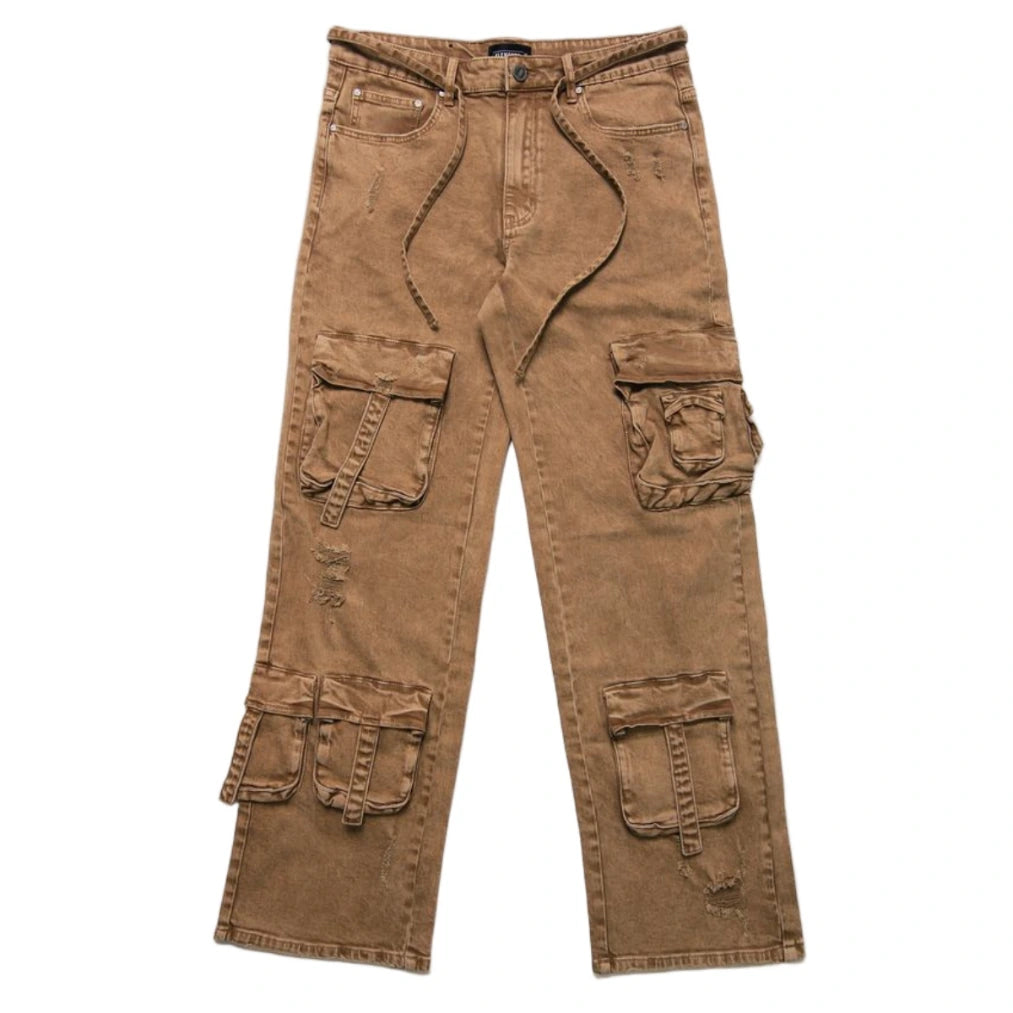 Elements Of Art "Harb" Cargo Pants - Brown
