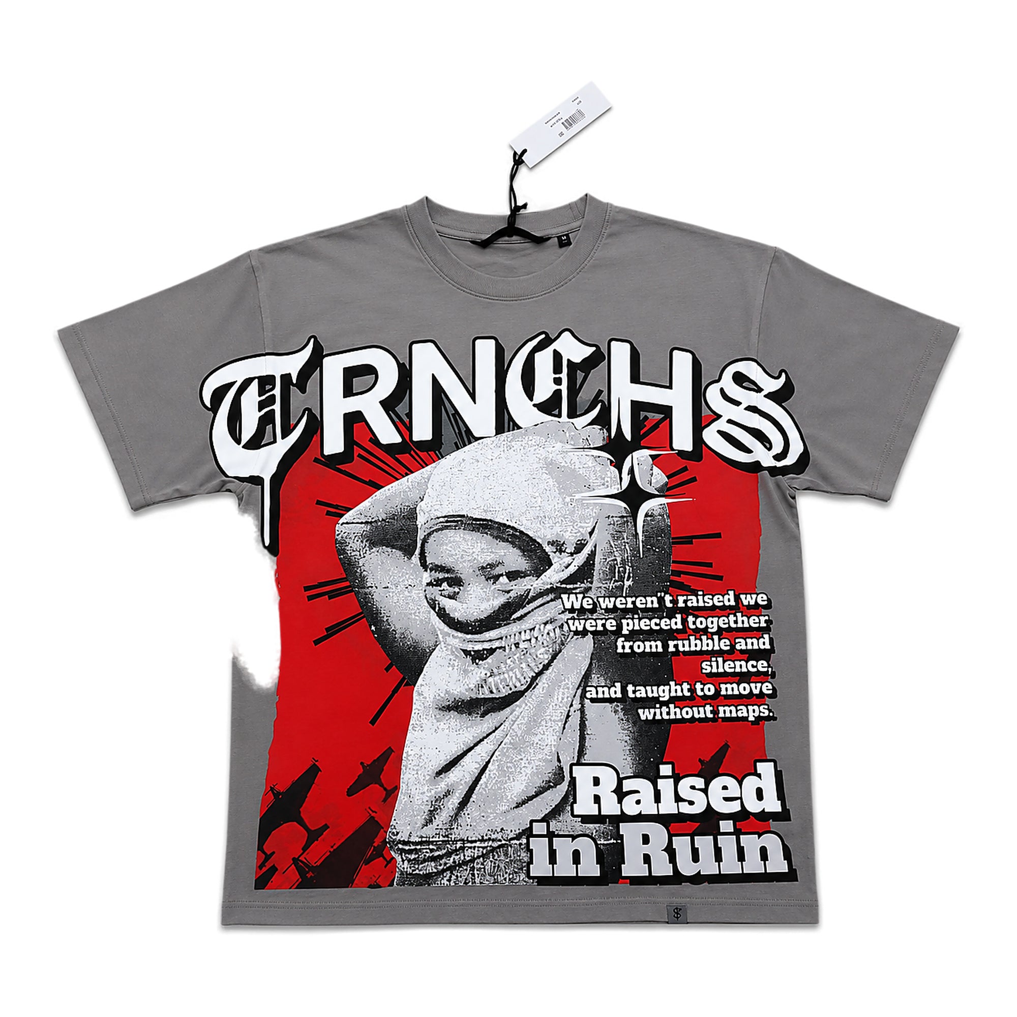 Trnchs Raised In Ruin Tee - Graphic Grey