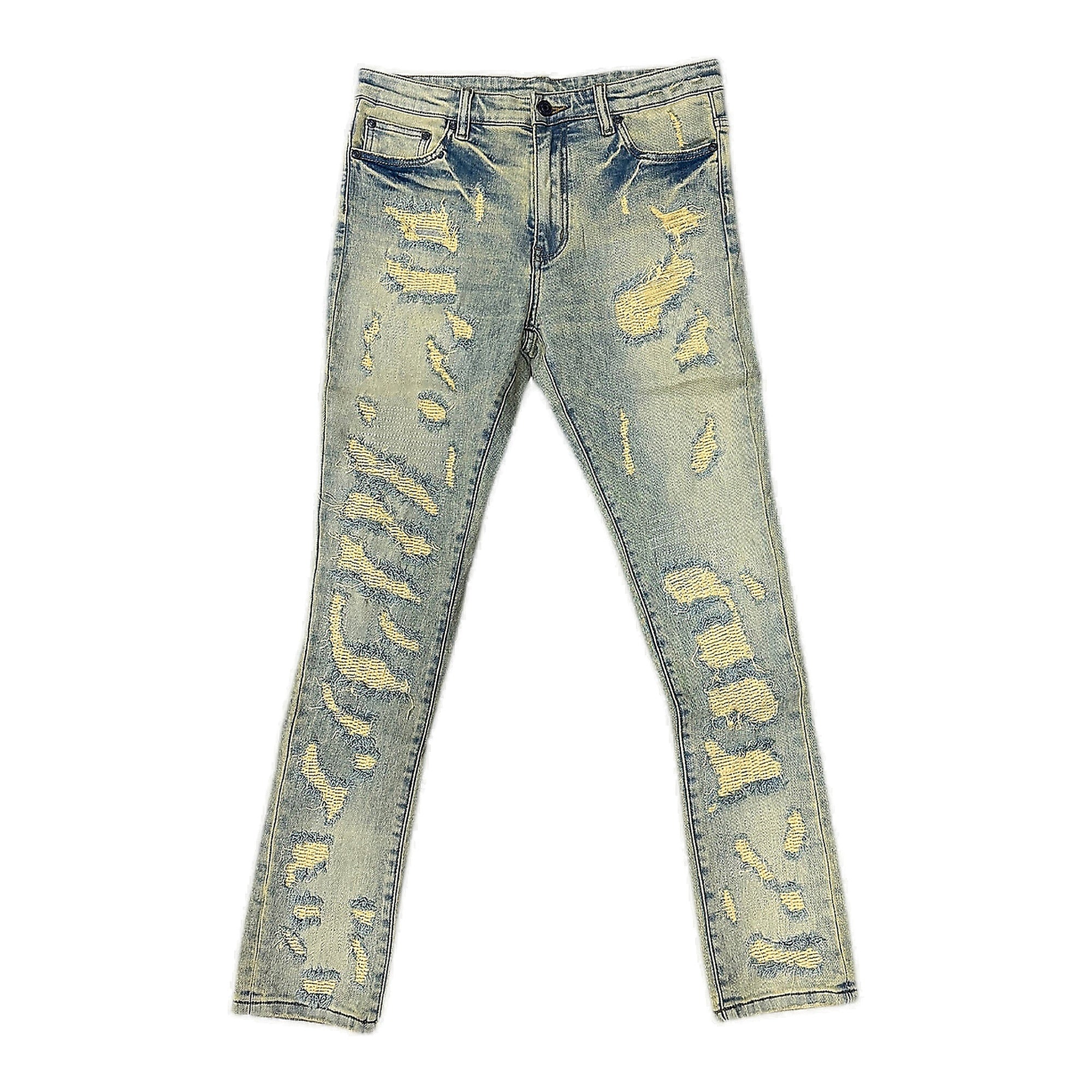 Fame Culture "Scars" Jeans - Light Wash