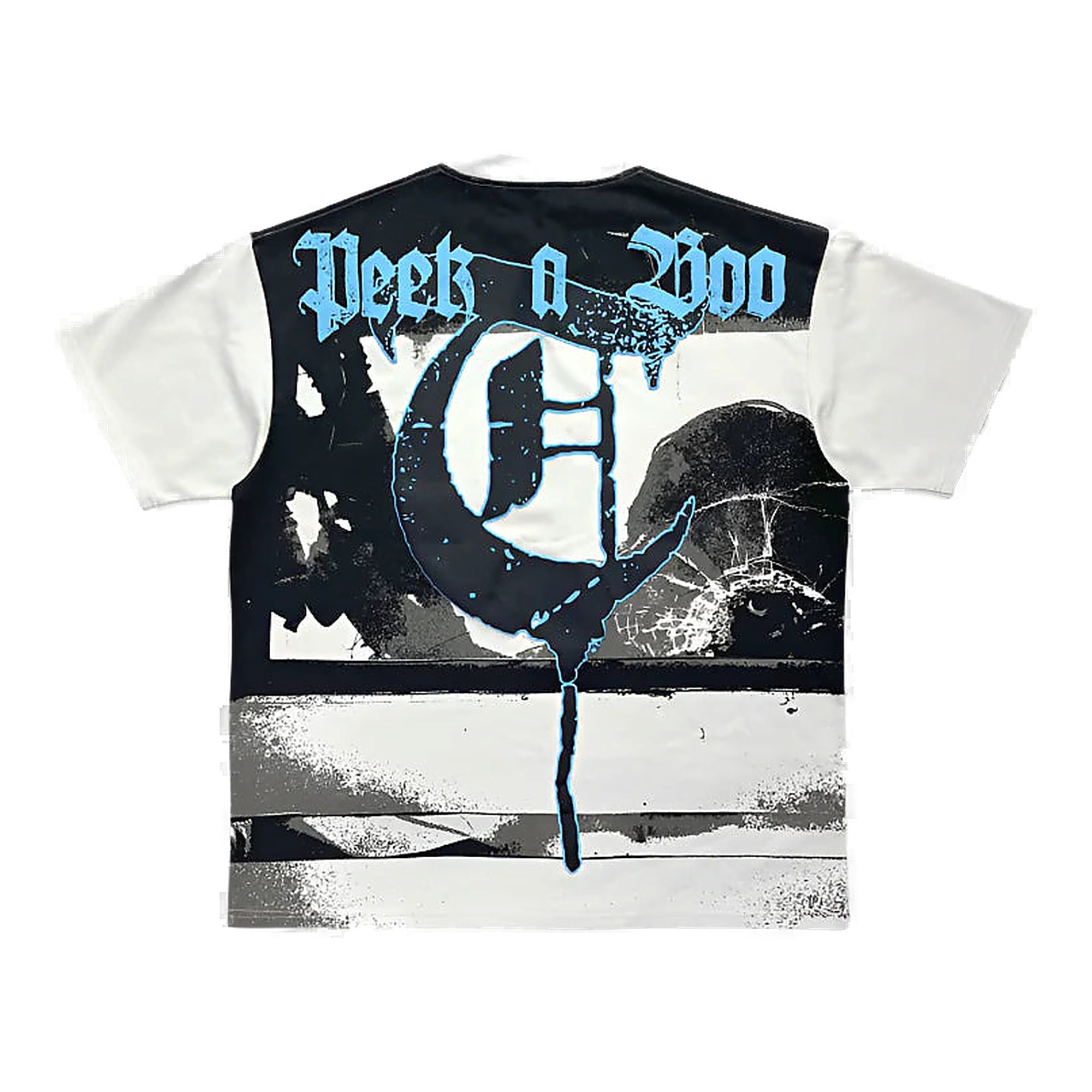 Trnchs Peek A Boo White Tee - White Cotton T-Shirt