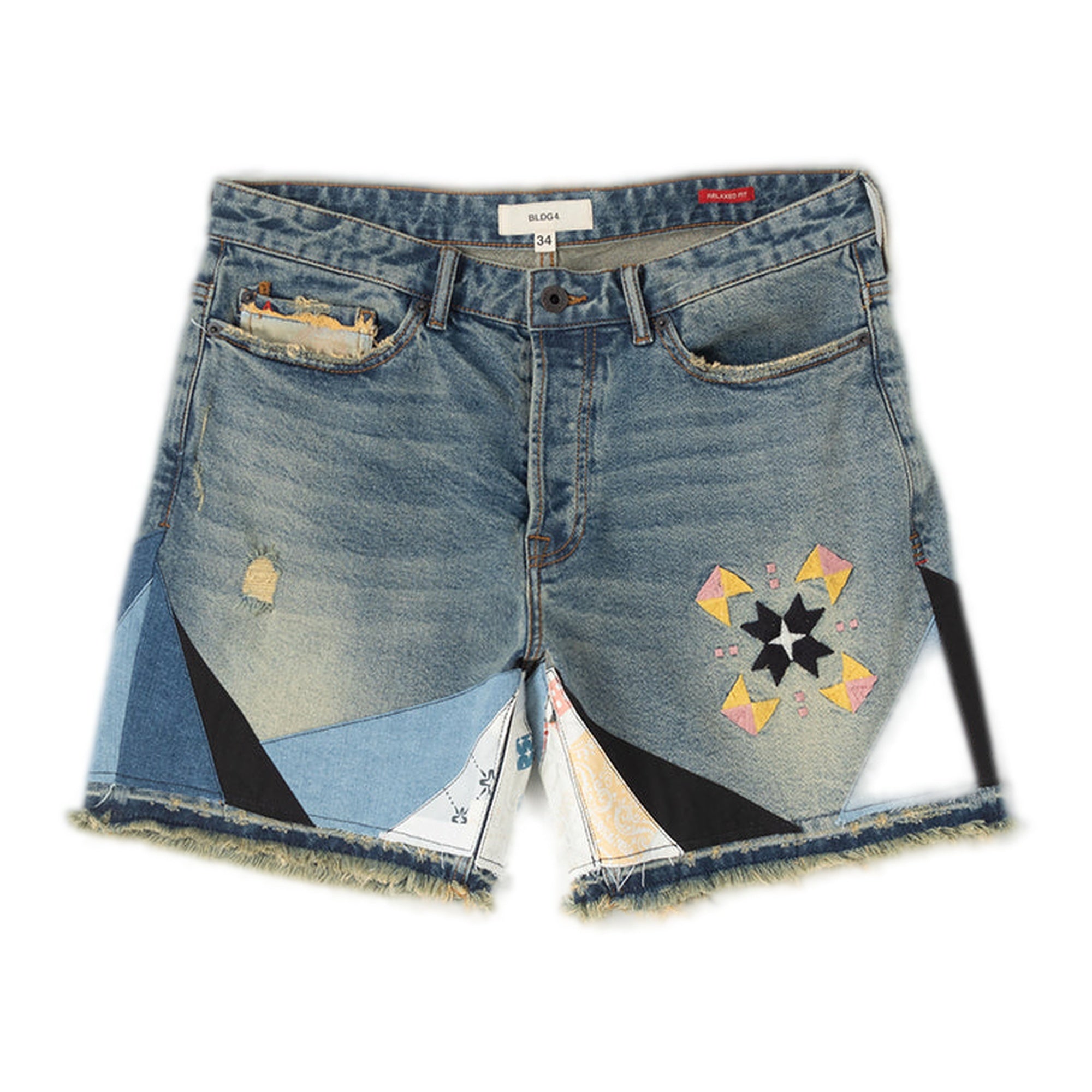 Bldg4 Patchwork Shorts