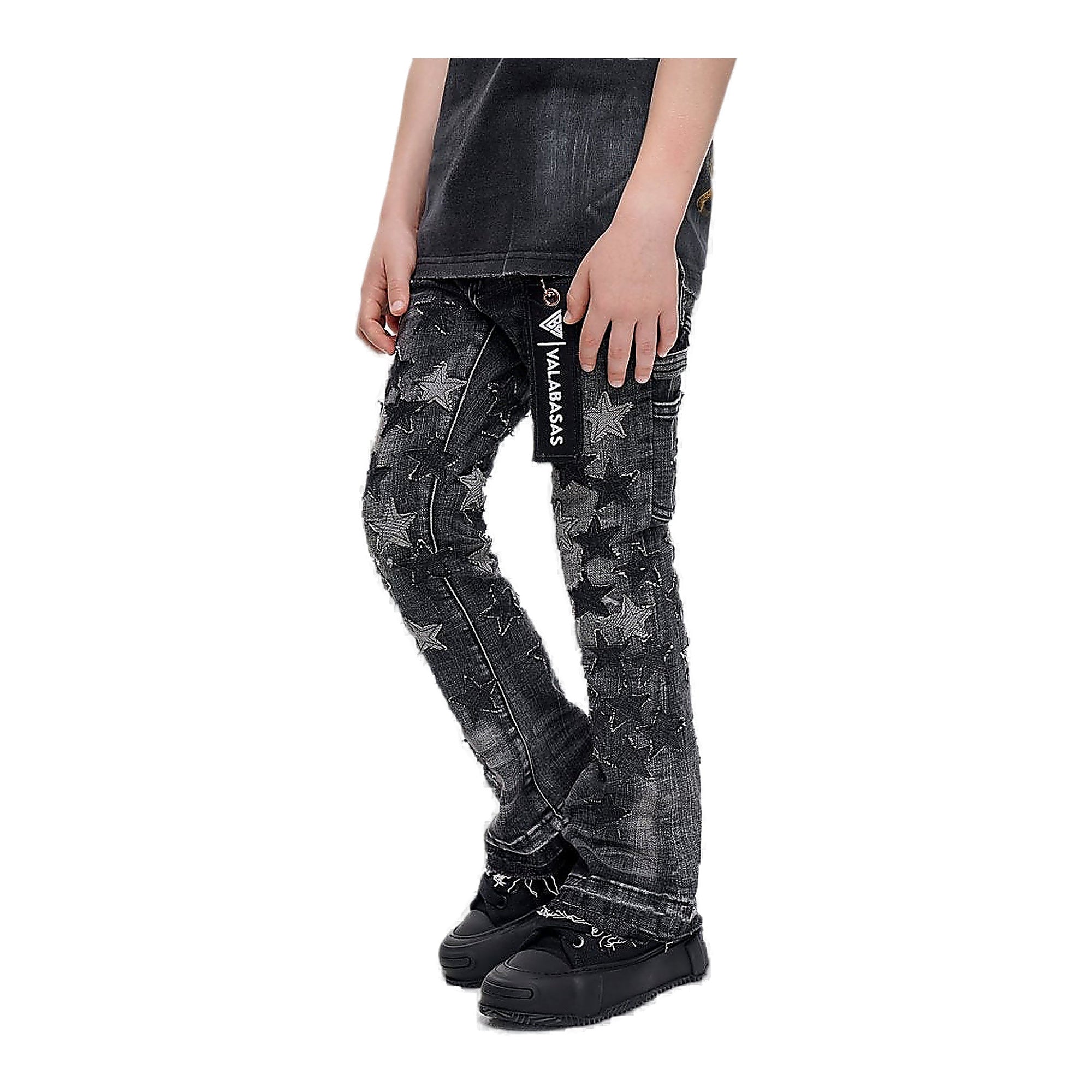 Valabasas Star Youth Jeans - Marble Wash