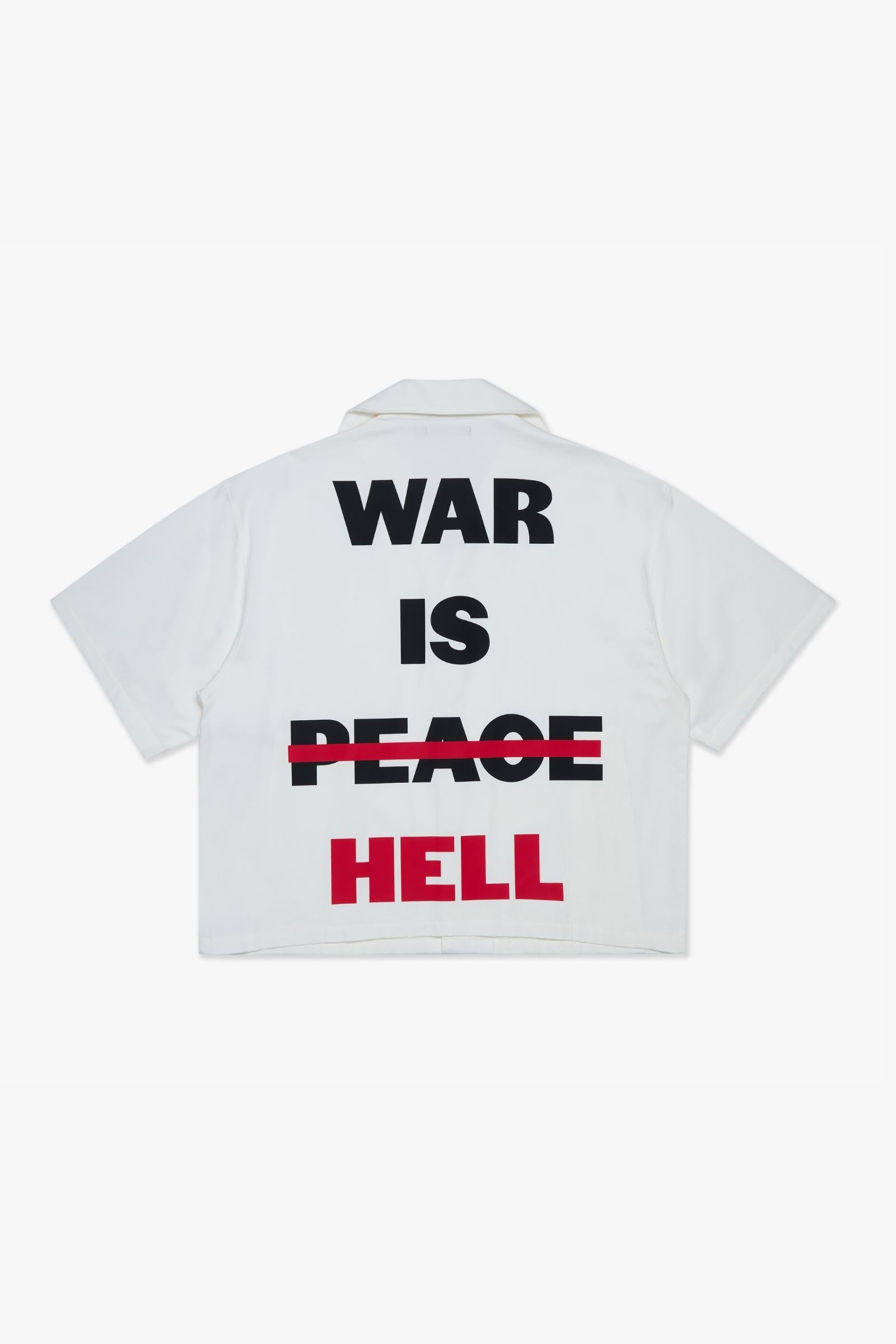 Silnt Chptrs No Peace Shirt - Graphic Back White