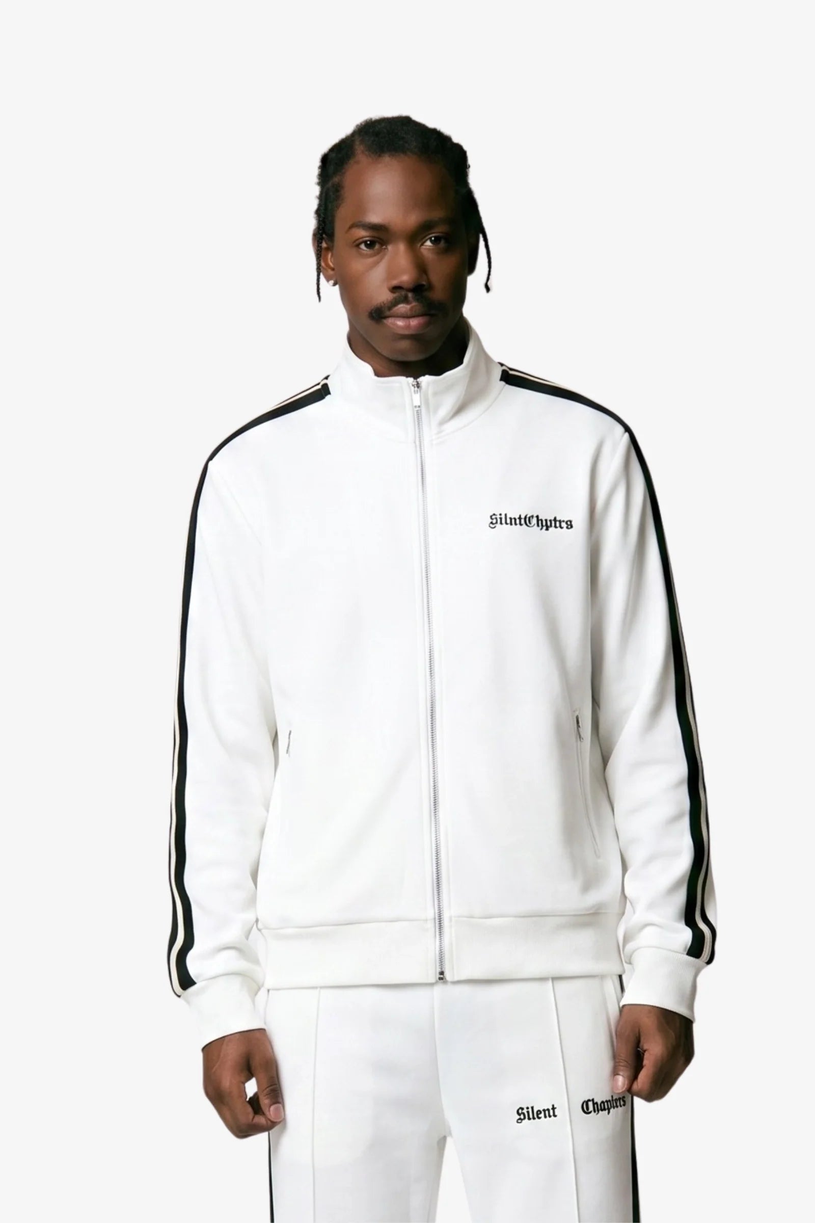 Silnt Chptrs Stripe Jacket - Embroidered Logo