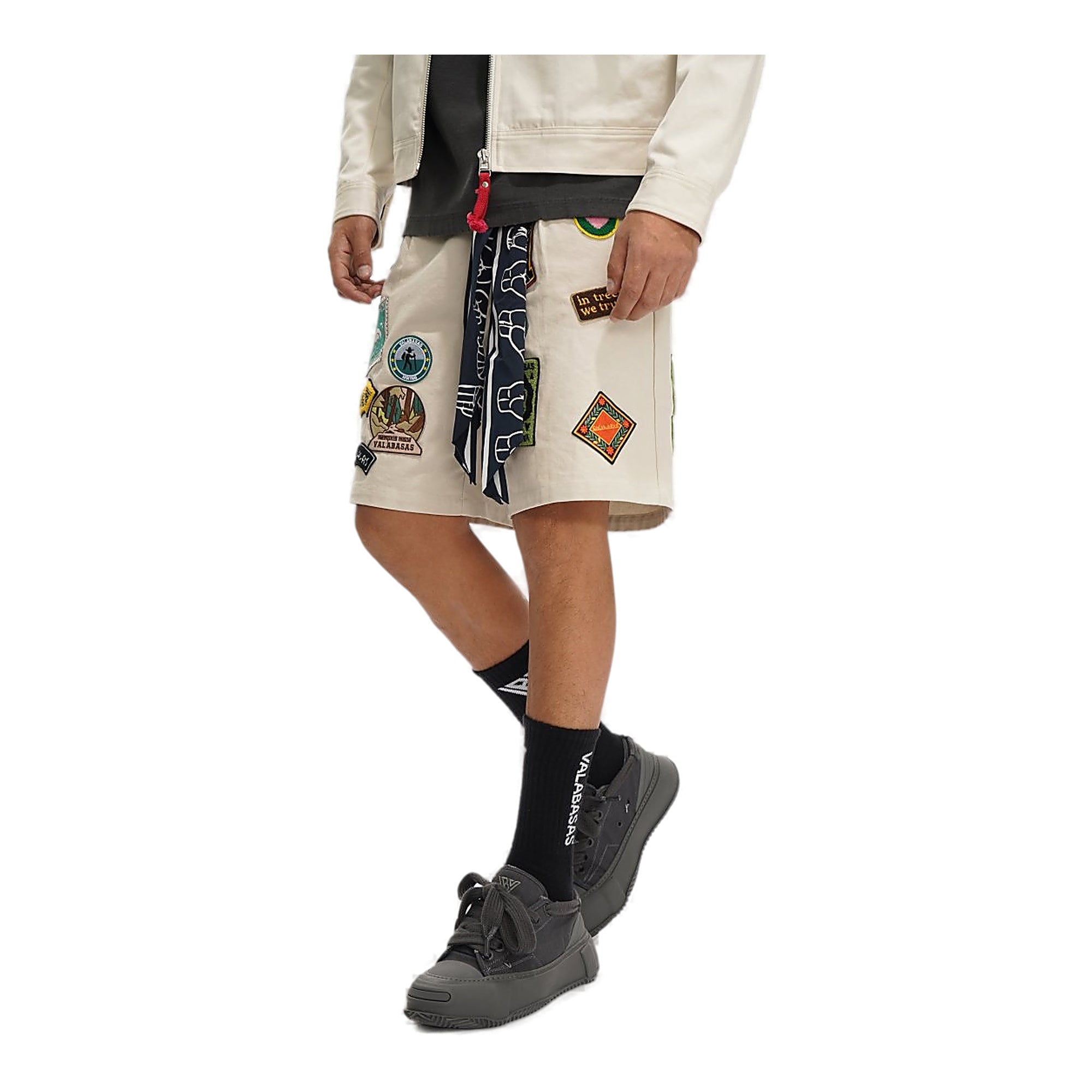Valabasas Patchwork Shorts - Embroidered