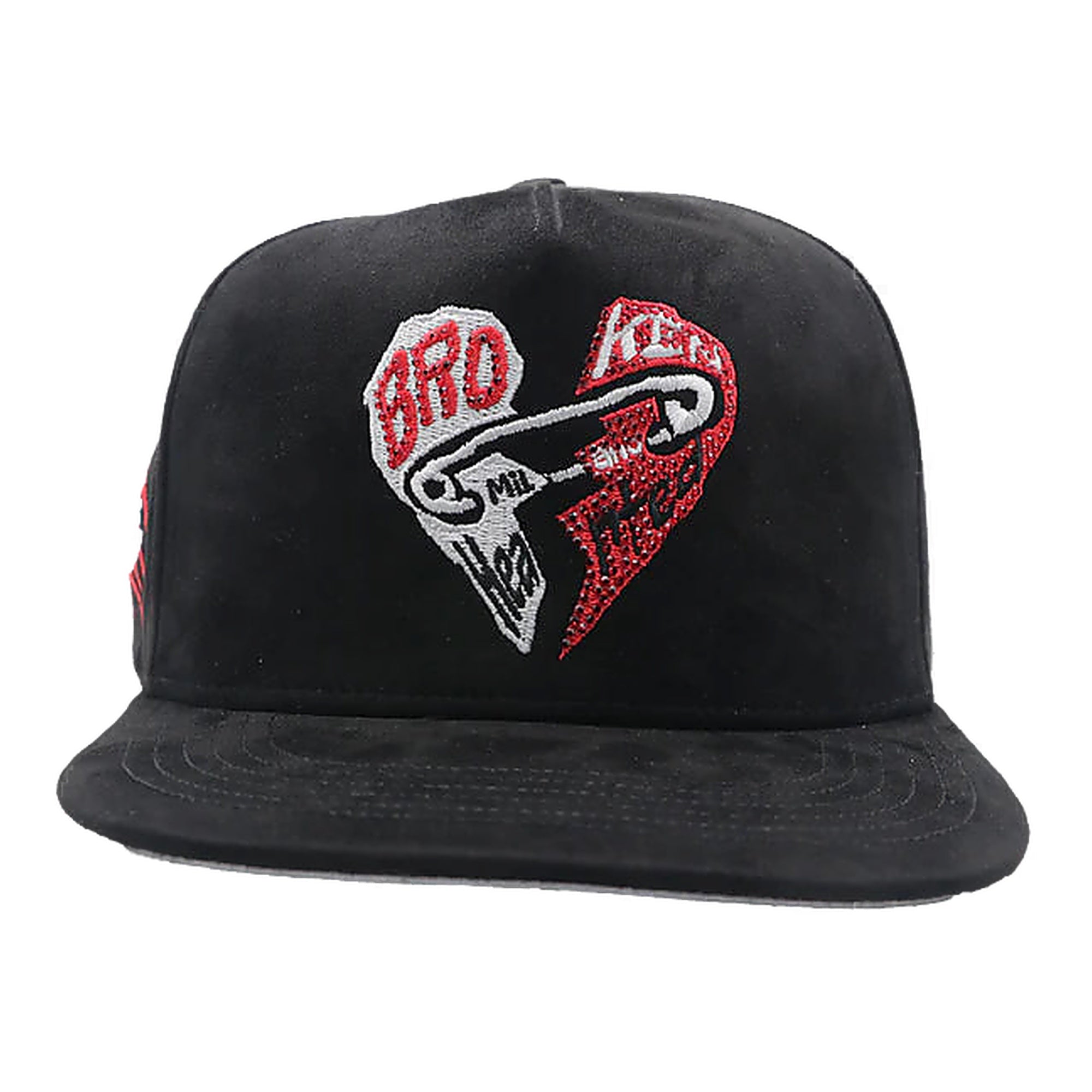 Premium Broken Heart Snapback Hat - Embroidered