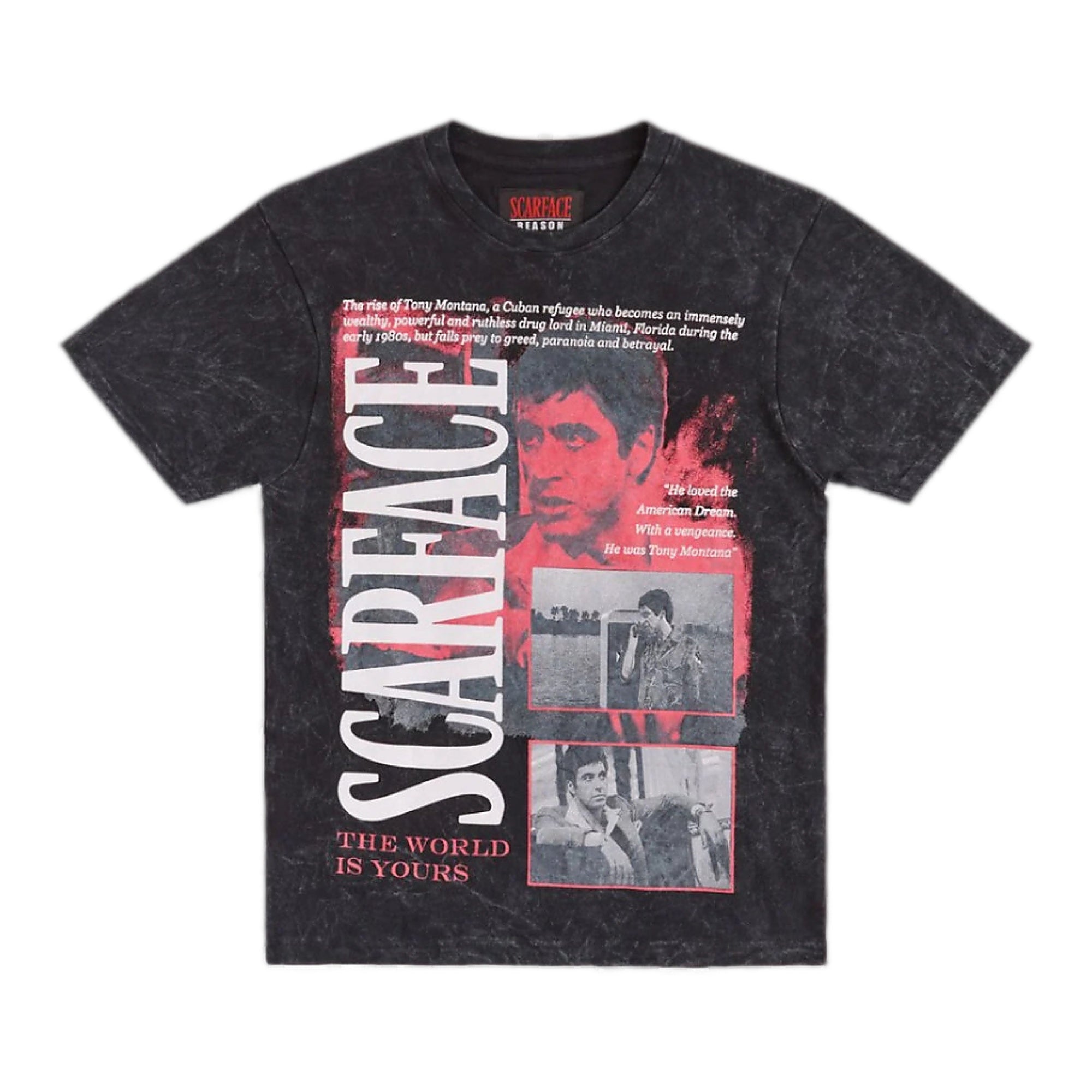 Reason "Scarface Tee" T-Shirt - Black Wash
