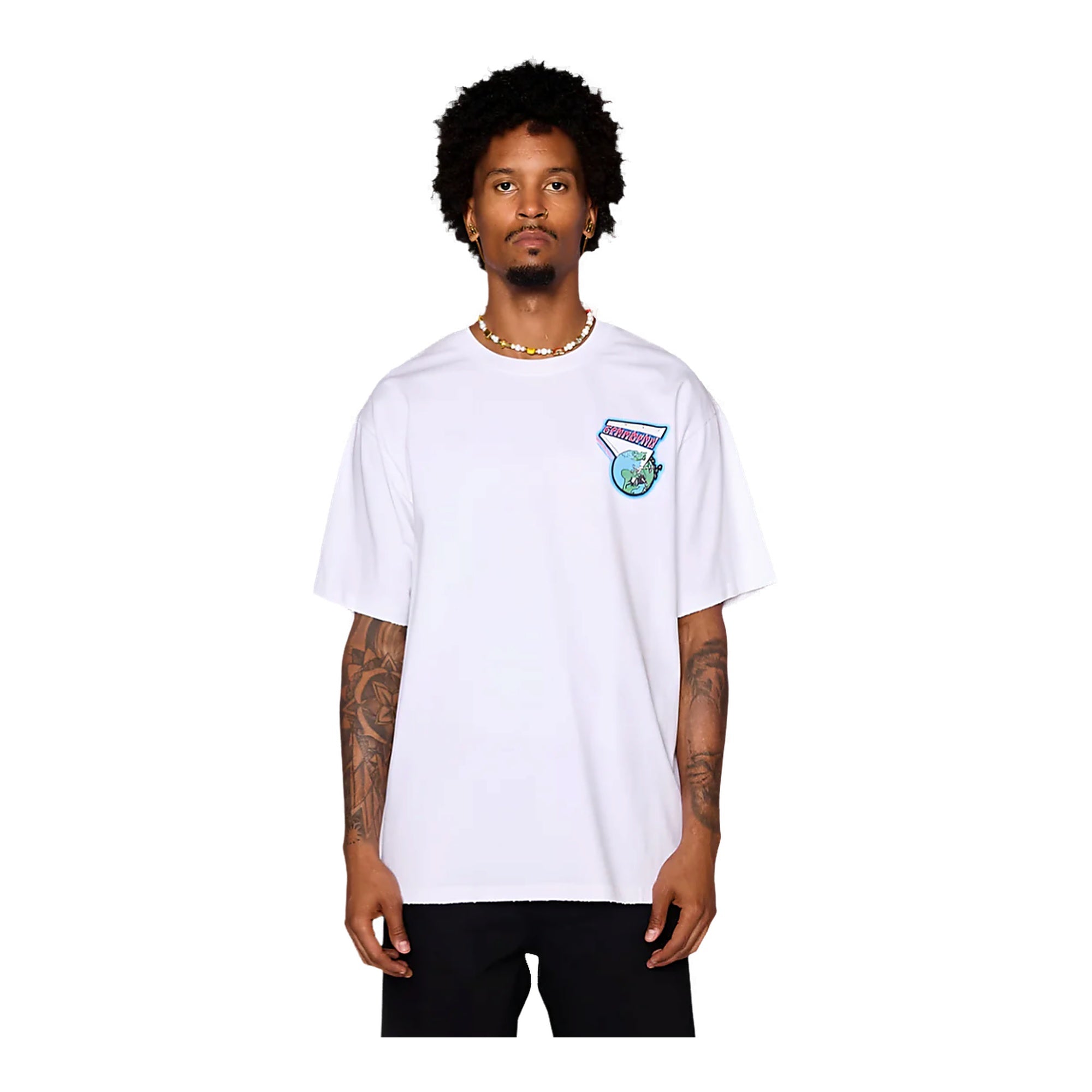 6Th Nbrhd "6Th-T5310" Men's T-Shirt - White