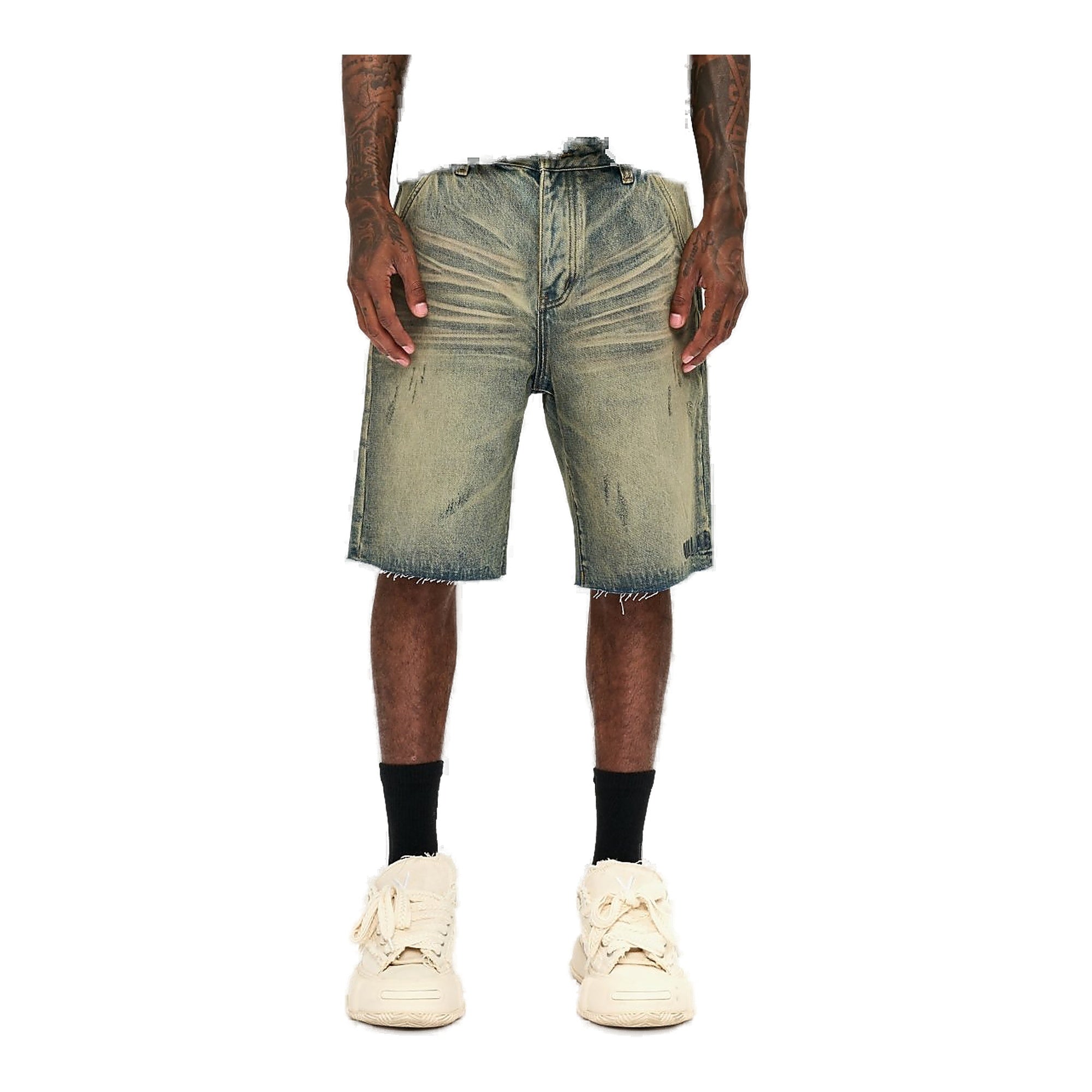 Valabasas Mr.Shorts-Lt.Vintage Men's Denim Shorts - Faded