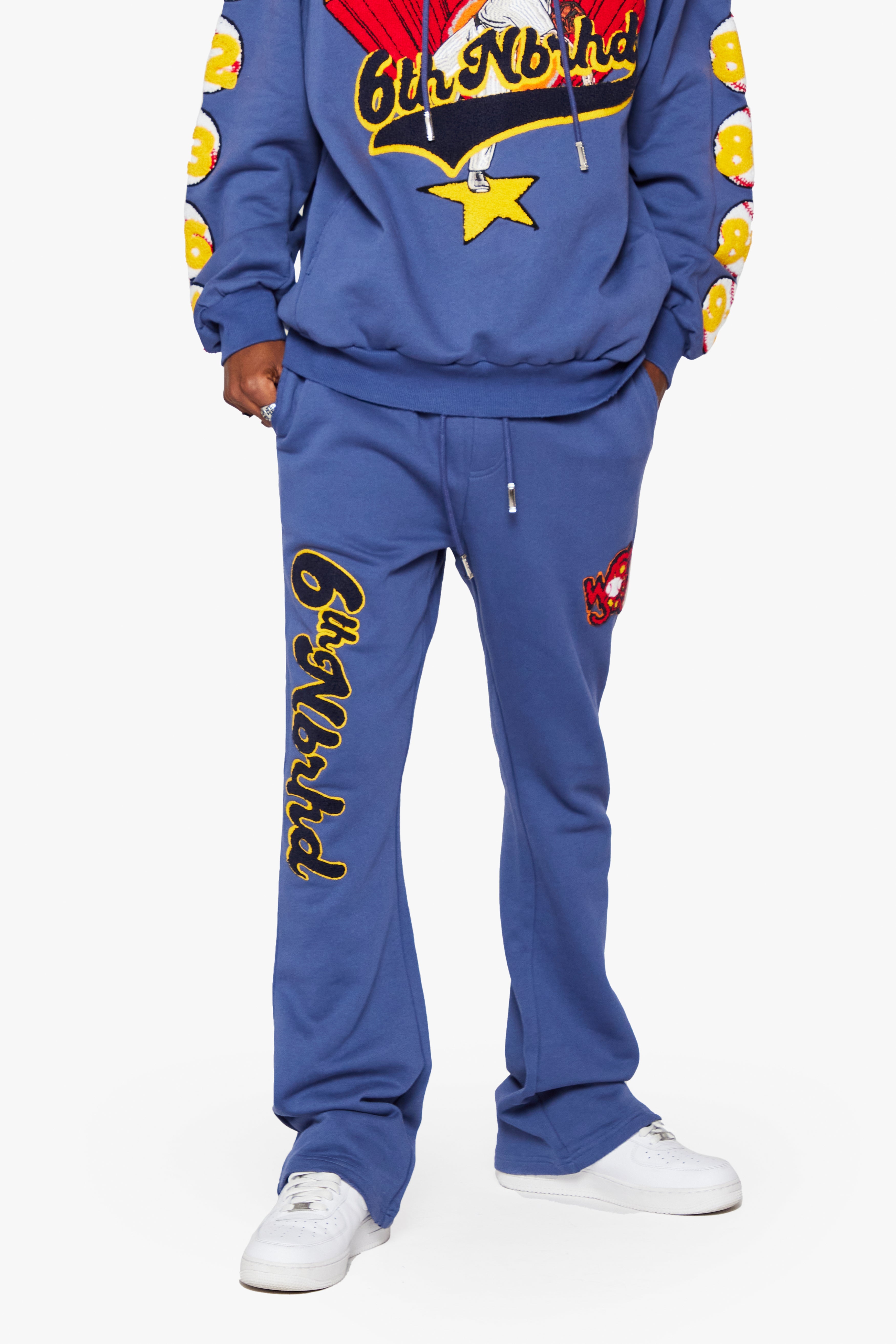 6Th Nbrhd Champs Men's Sweatpants - Blue