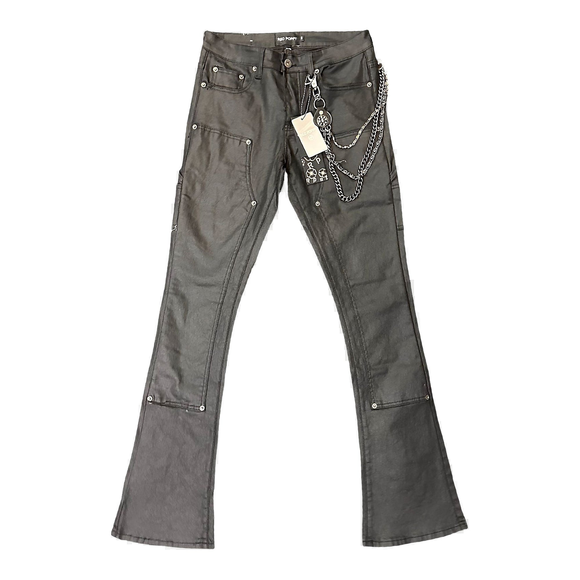 Red Poppy Men's Black Pants