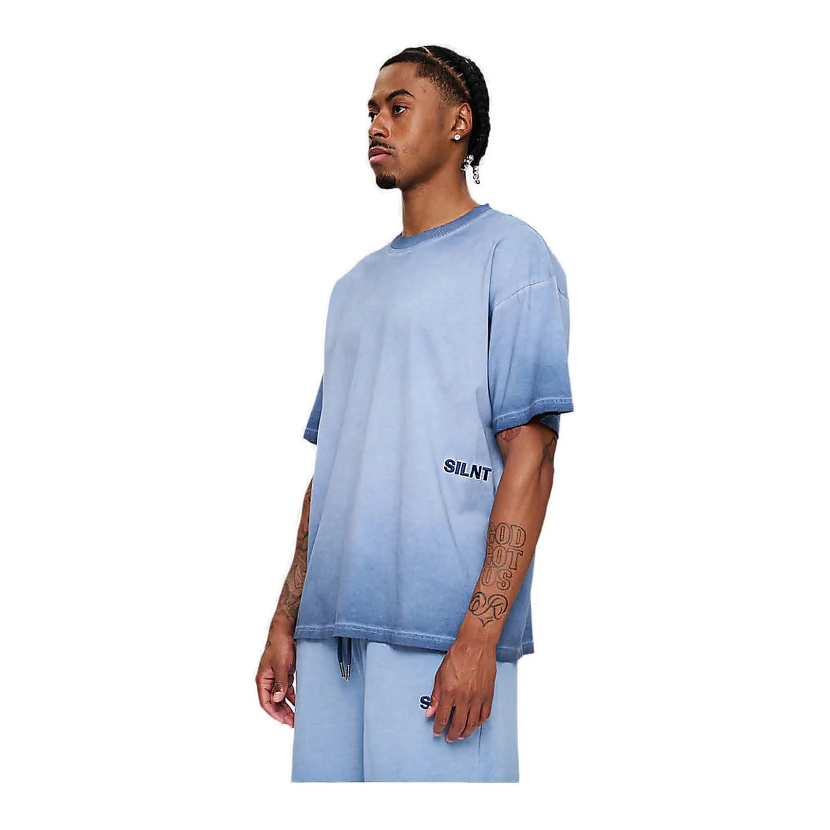 Silnt Chptrs Sunny Relaxed Tee - Enzyme Wash Navy