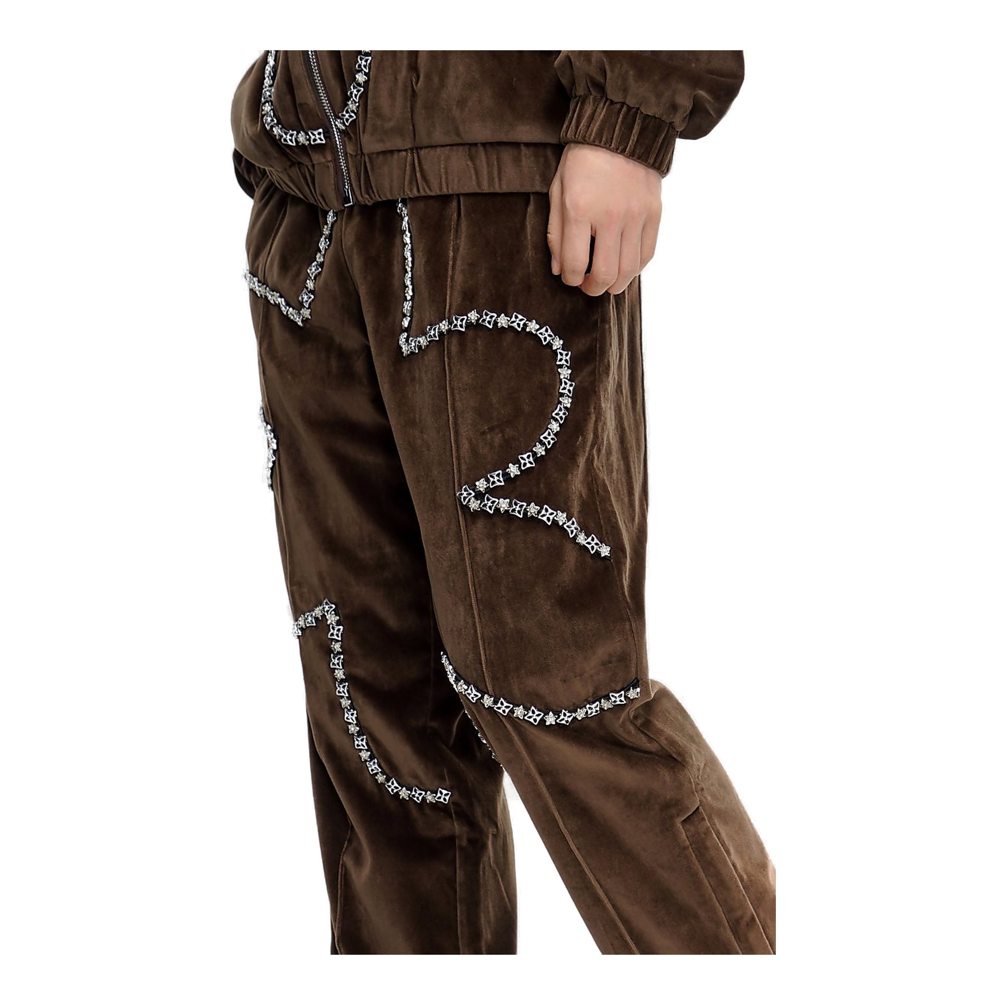 Valabasas Dahlia Velour Pants - Brown