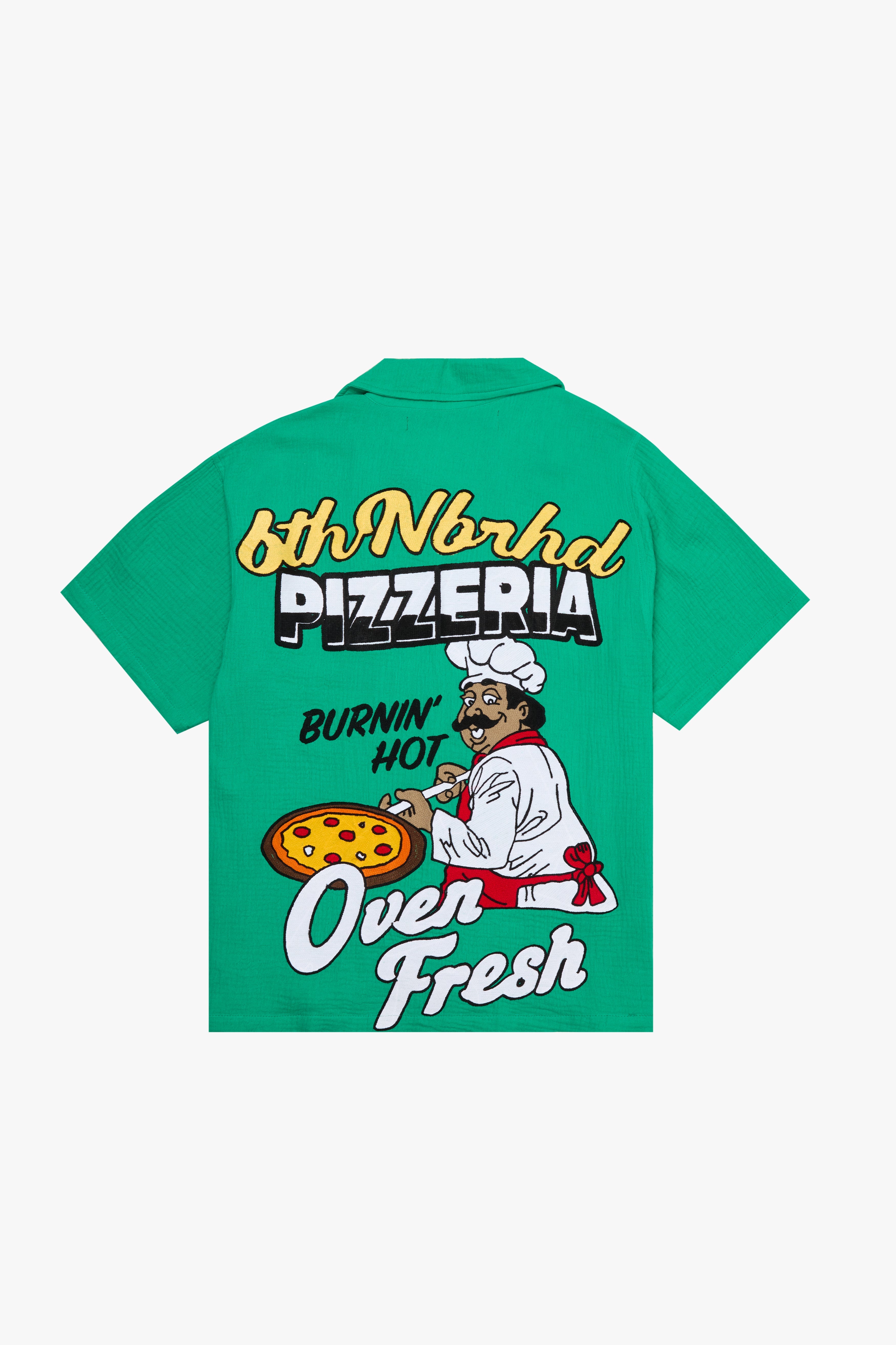6Th Nbrhd Pizzeria Men's Shirt - Green