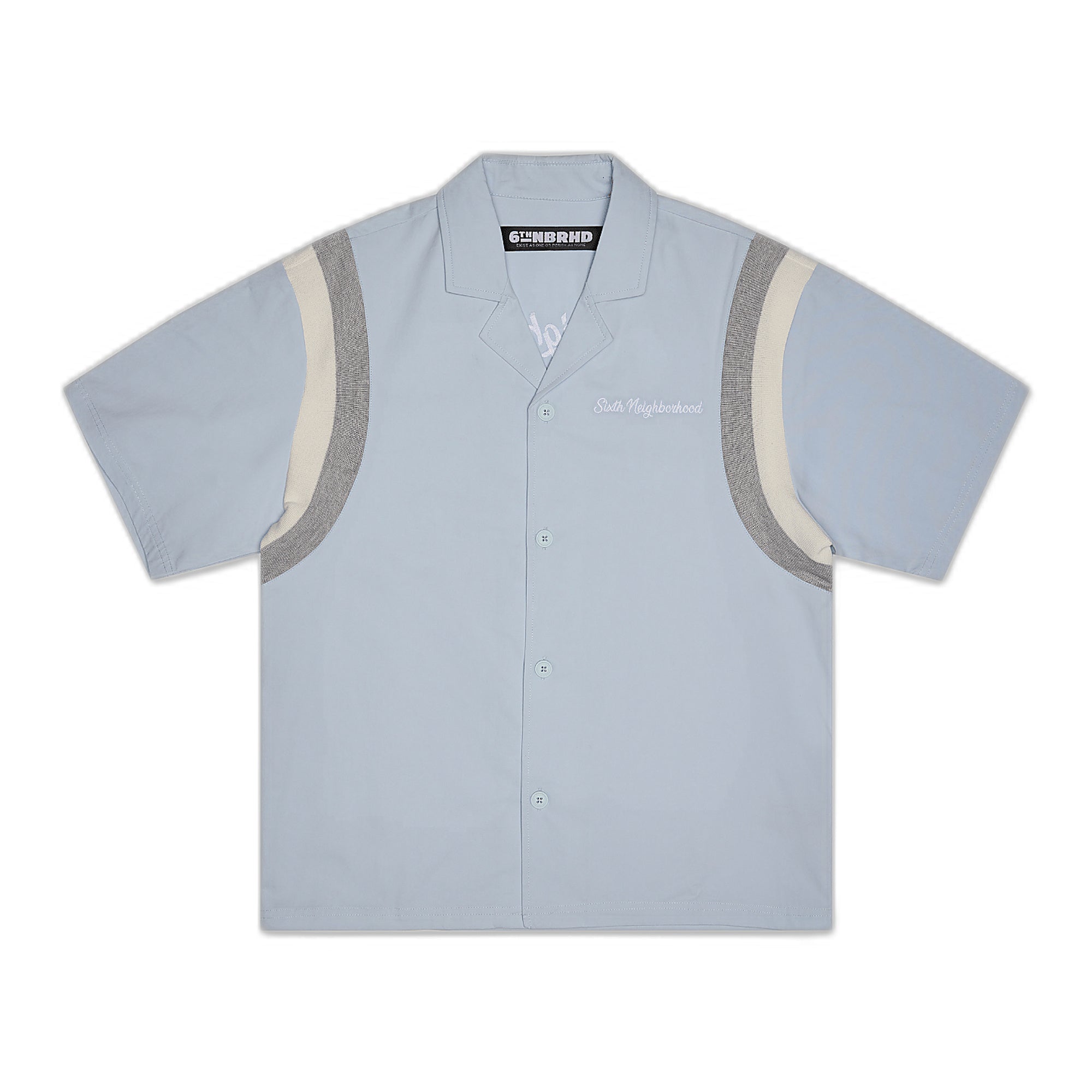 6th Nbrhd Panel Shirt - Boxy Fit Blue