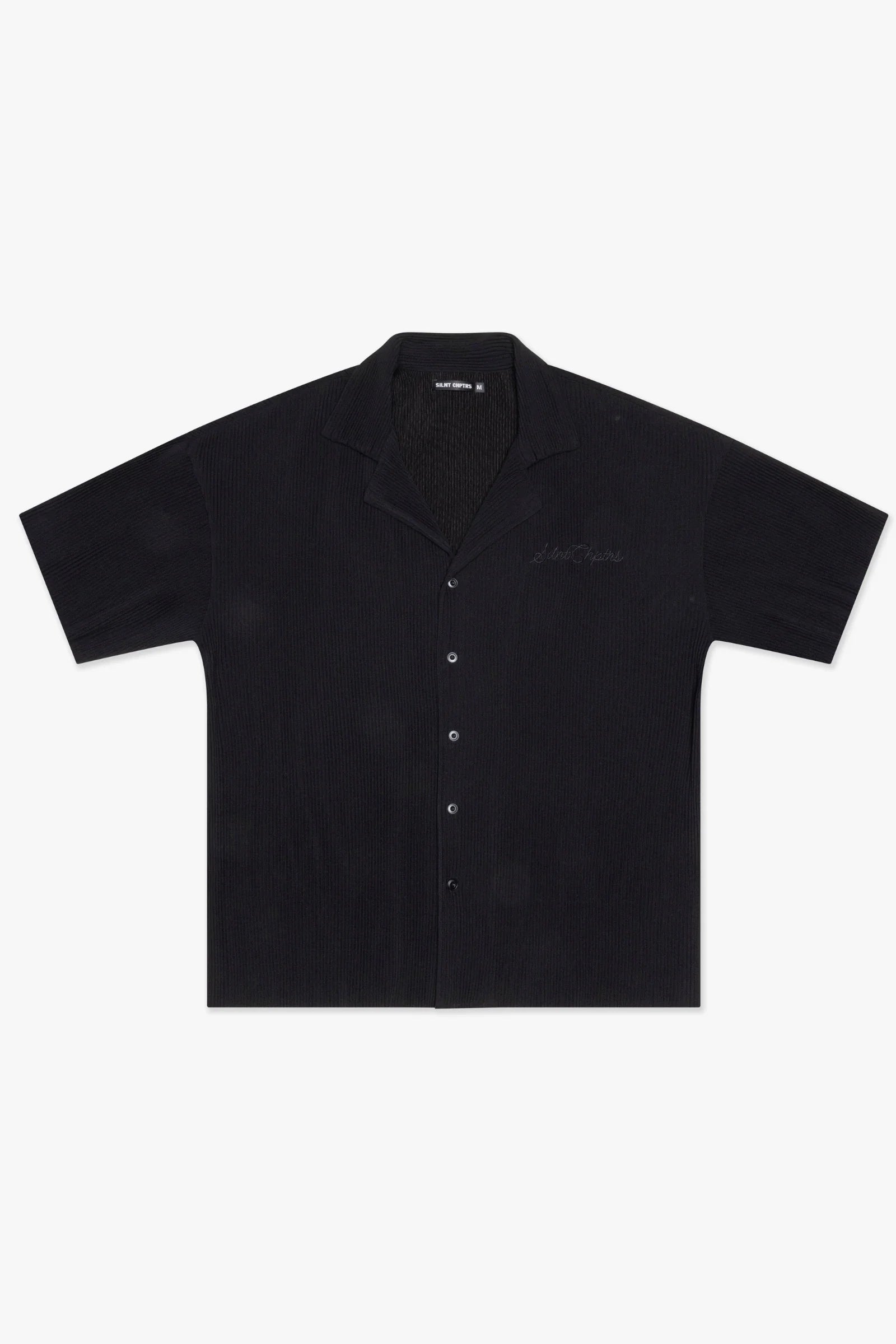 Silnt Chptrs Tonal Stripe Shirt - Open Collar